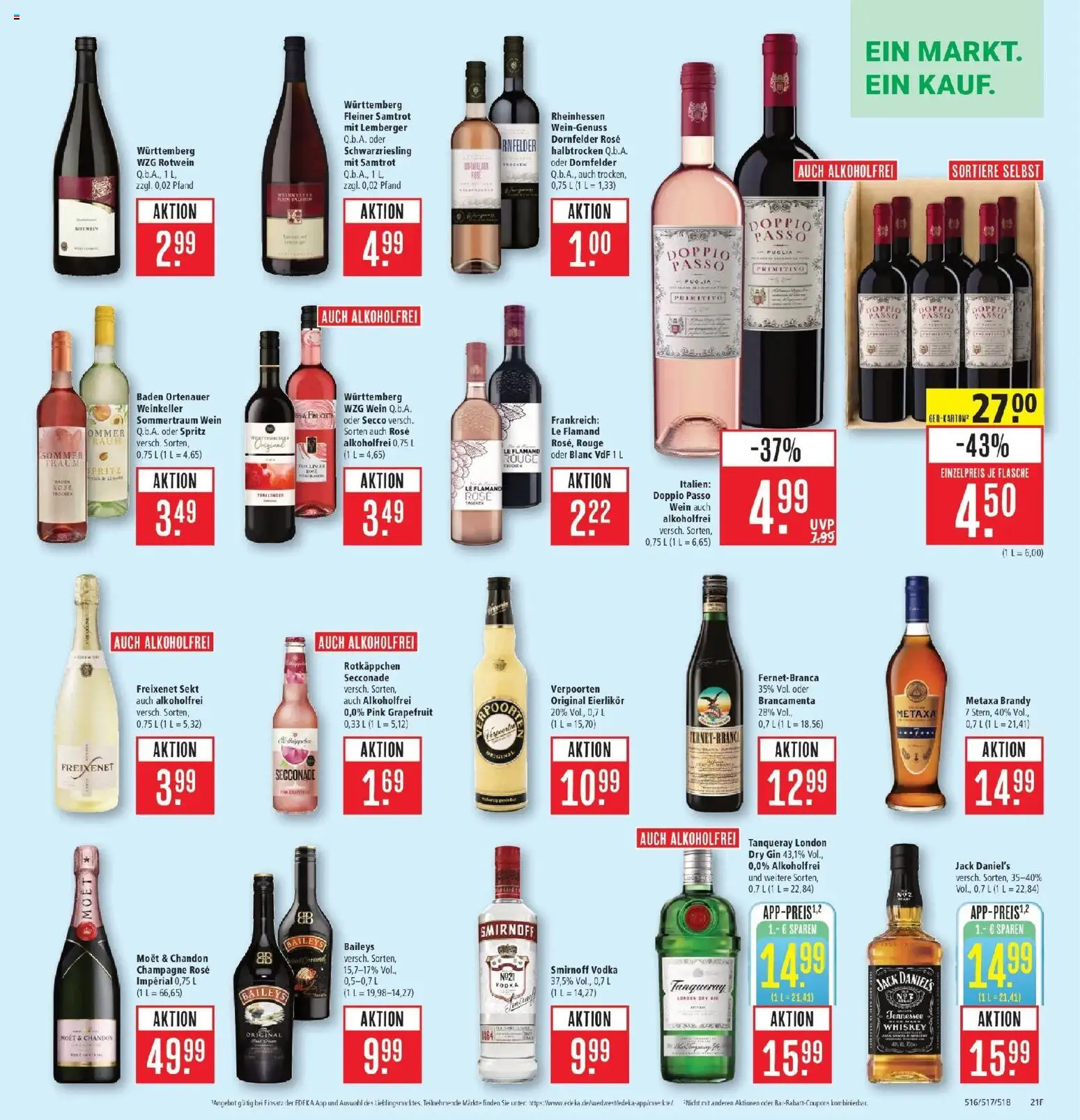 Marktkauf Prospekt Schorndorf (ab 12.10.2026) » Angebote online | Seite: 27 | Produkte: Freixenet, Jack Daniel's, Rouge, Rotkäppchen