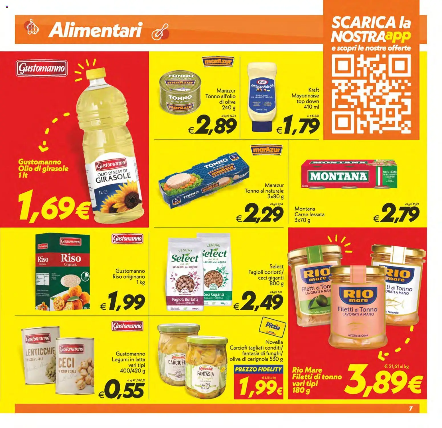 Volantino SuperConveniente del 02/10/2026 | Pagina: 7 | Prodotti: Lenticchie, Acqua, Sale, Olive