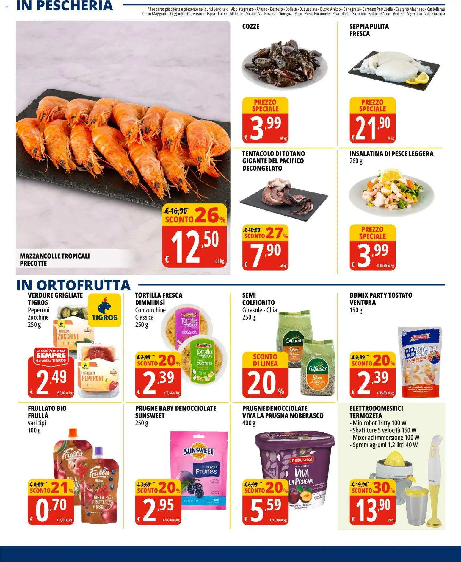 Volantino Tigros del 19.05.2026 | Pagina: 4 | Prodotti: Sbattitore, Peperoni, Verdure, Spremiagrumi