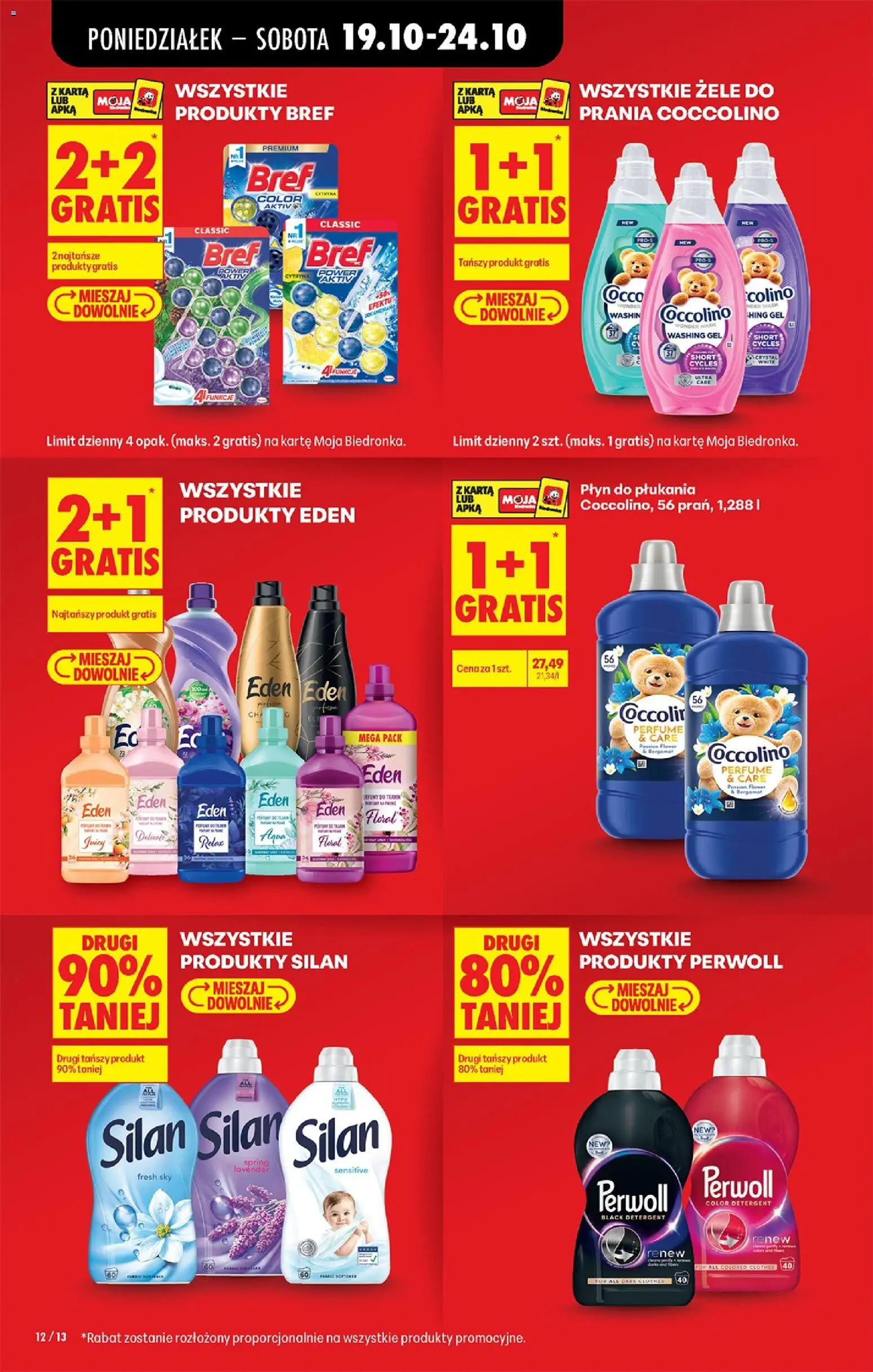 Biedronka Polsko leták - Codziennie niskie ceny od 19.10.2026 | Strana: 16 | Produkty: Coccolino, Perwoll, Silan