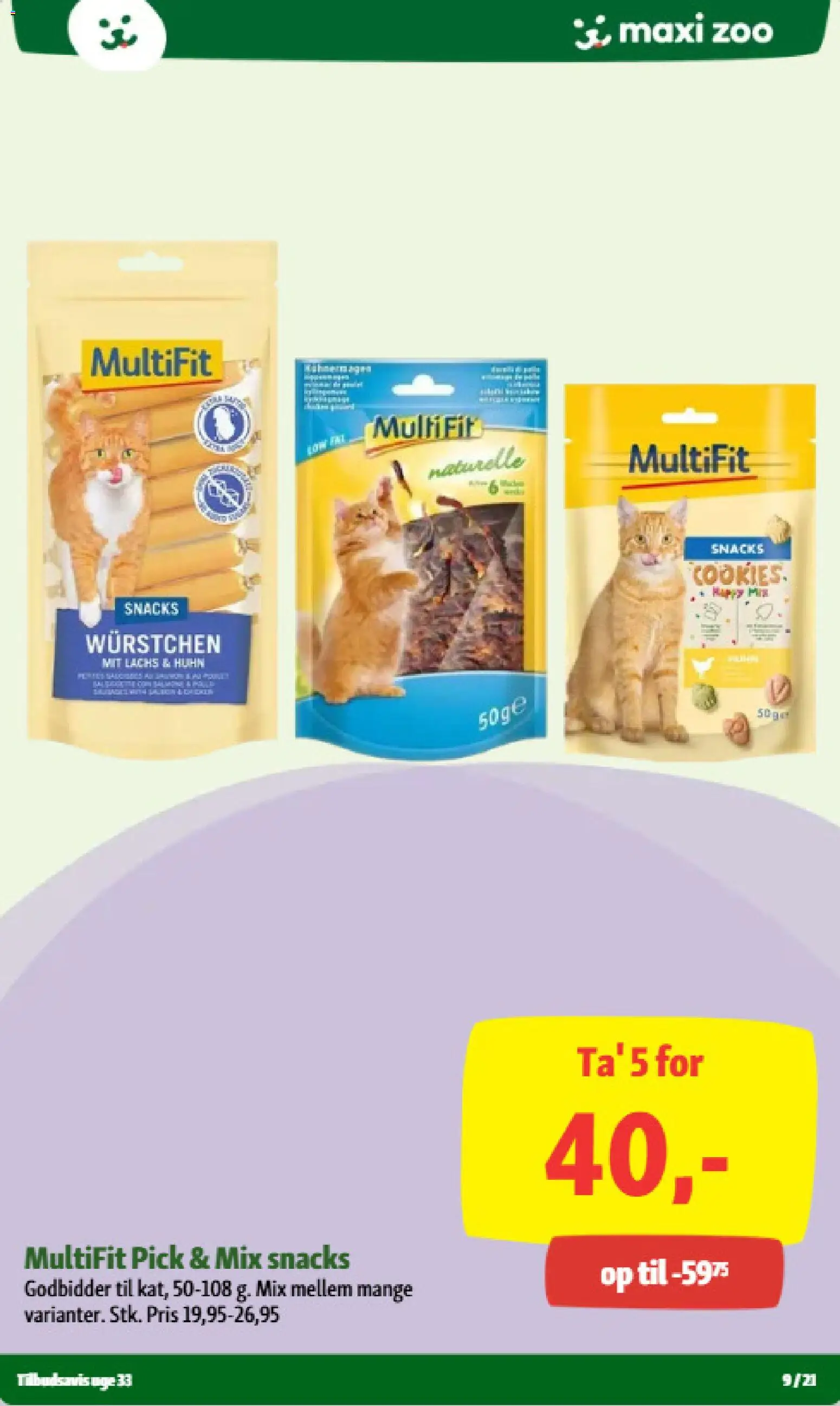 Maxi Zoo tilbudsavis – gyldig fra 10/08/2026 | Side: 9 | Produkter: Snacks