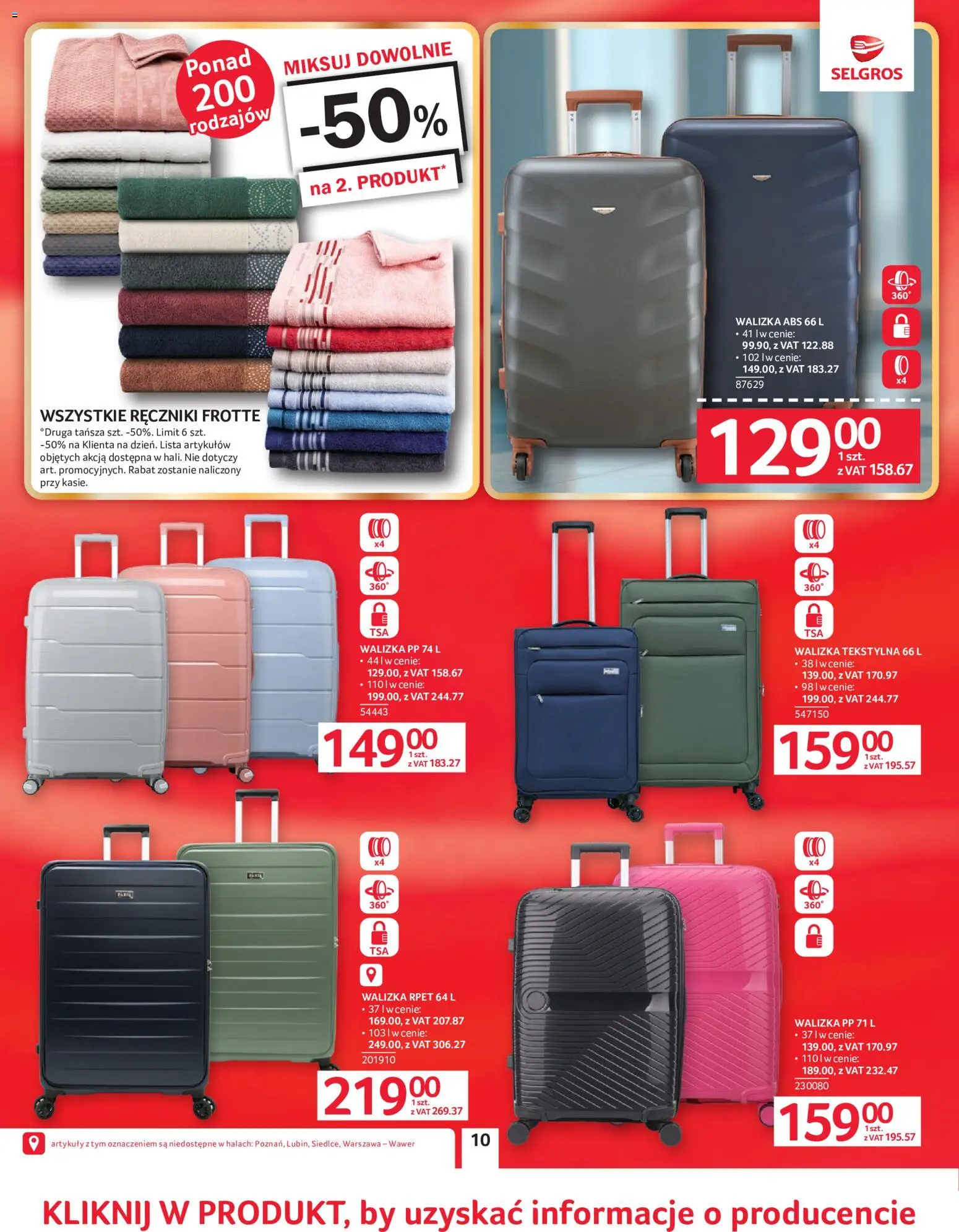 Selgros cash&carry gazetka - Oferta przemysłowa od 02.06.2026 | Strona: 13 | Produkty: Walizka