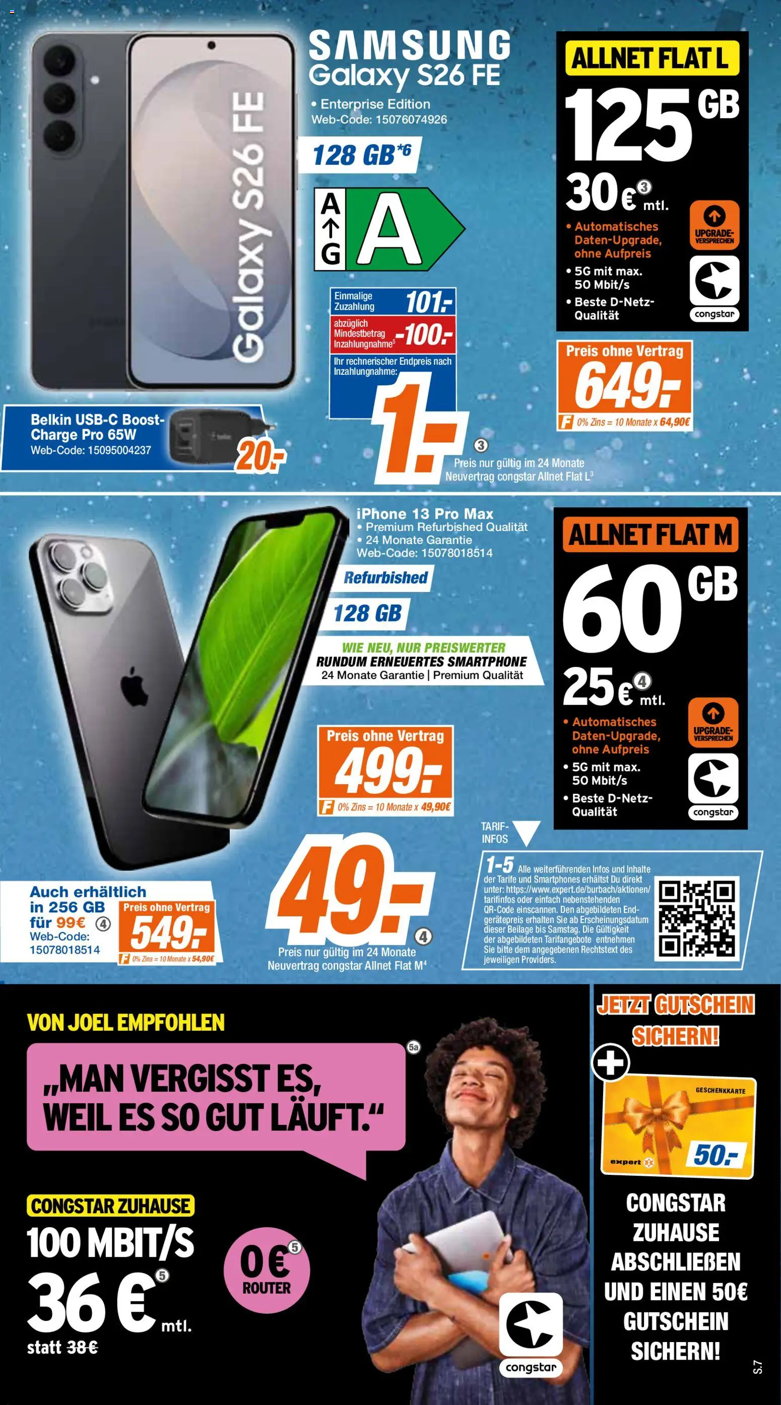 Expert Prospekt Giessen – gültig ab 19.10.2026 | Seite: 7 | Produkte: Samsung, Smartphones, Iphone, Smartphone