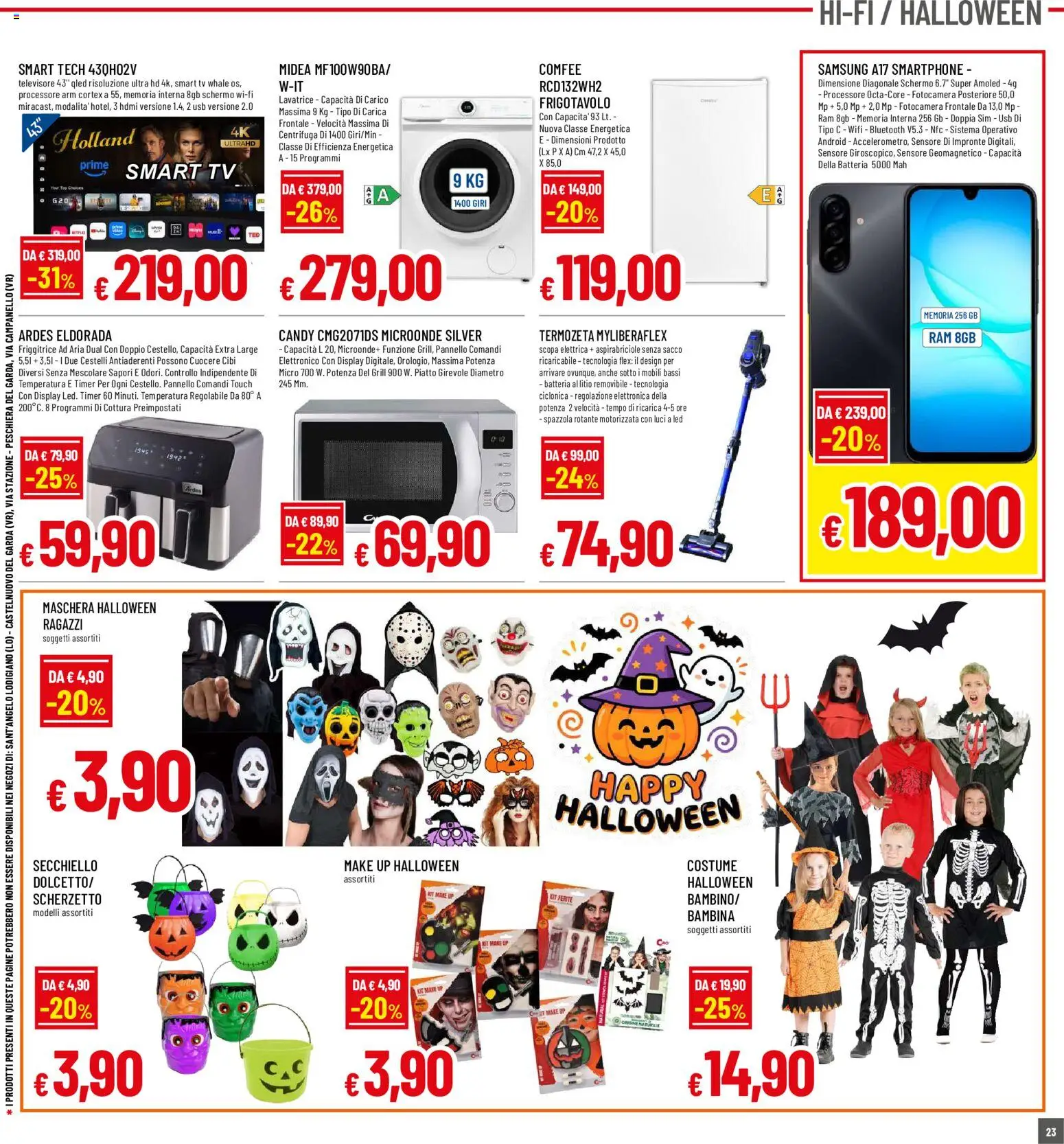 Volantino Galassia del 15/10/2026 | Pagina: 23 | Prodotti: Schermo, Friggitrice, Batteria, Samsung