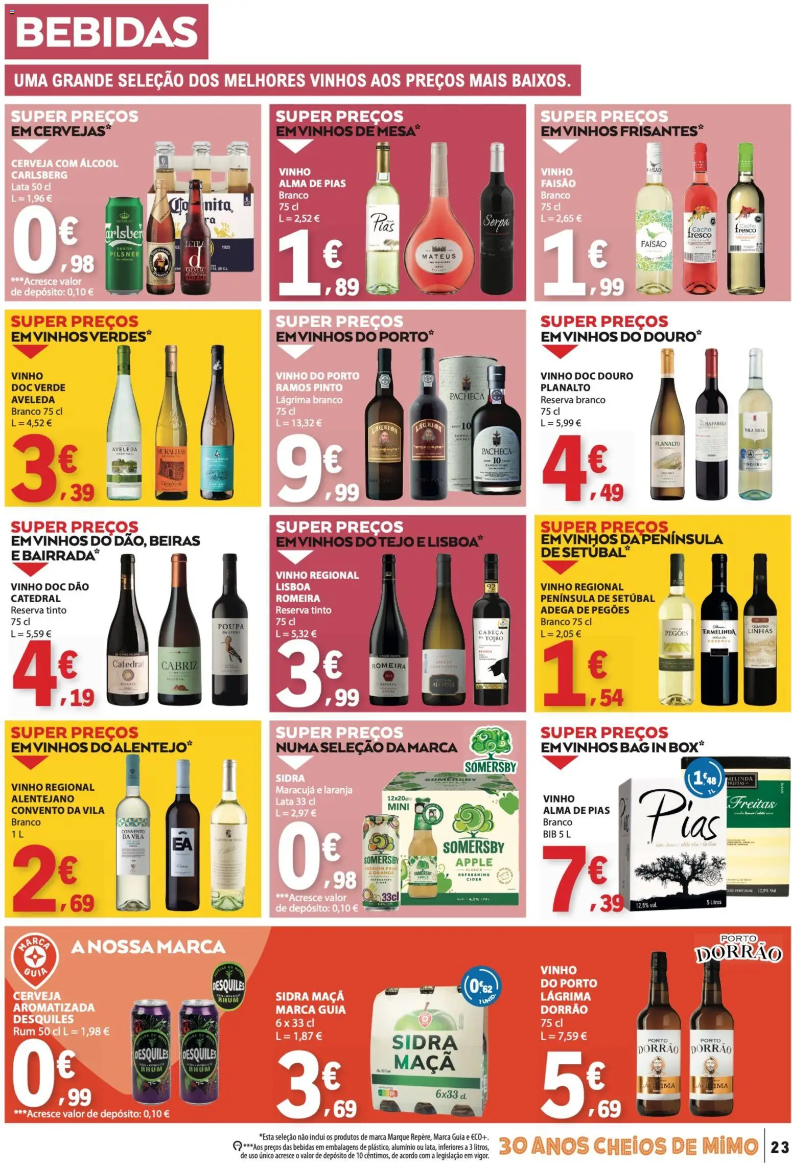 E.Leclerc folheto │ válido de 20/08/2026 | Página: 23 | Produtos: Vinho do Porto, Rum, Vinho, Somersby