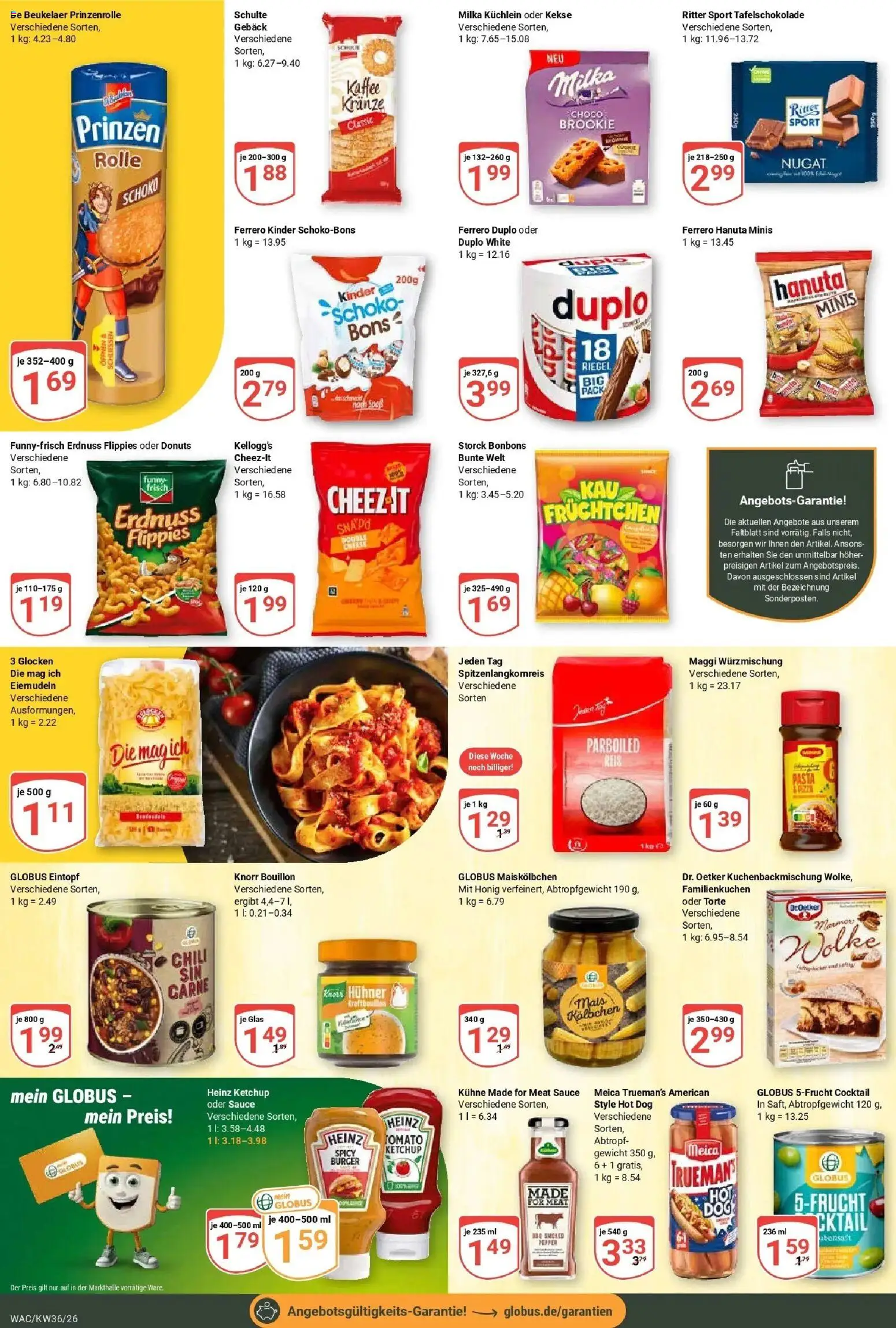 Globus Prospekt Markkleeberg – gültig ab 31.08.2026 | Seite: 17 | Produkte: Maggi, Heinz ketchup, Ritter sport, Burger