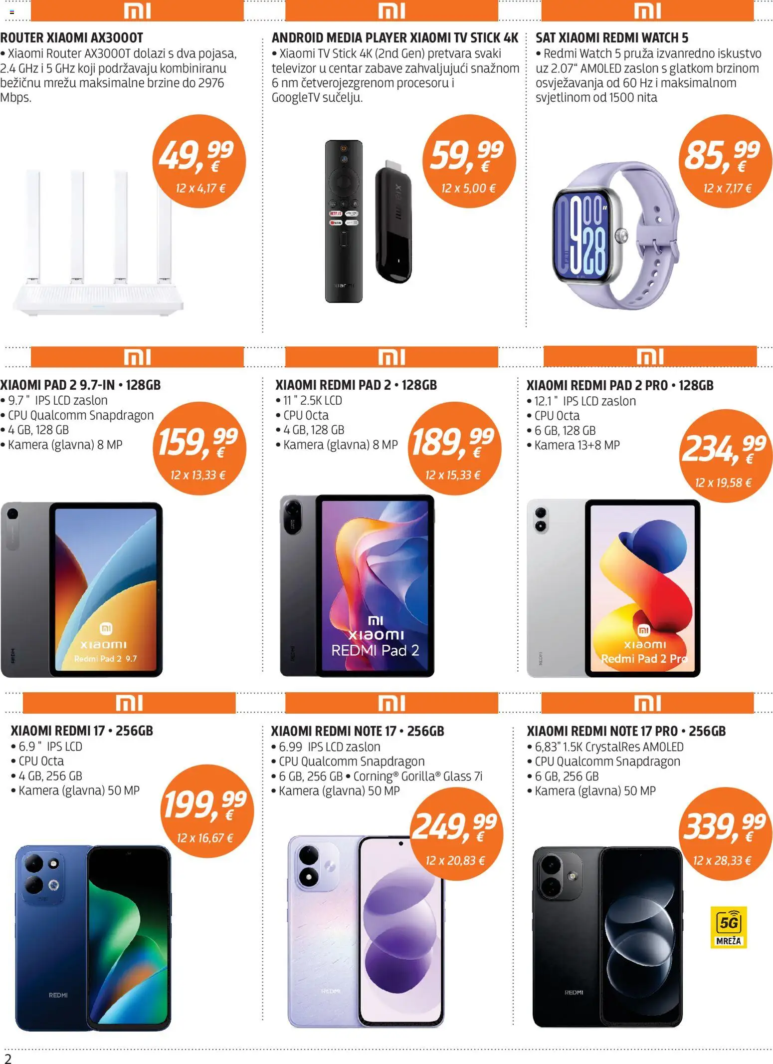 Centar Tehnike katalog | vrijedi od 19.10.2026 | Stranica: 2 | Proizvodi: Sat, Tv, Televizor, Xiaomi