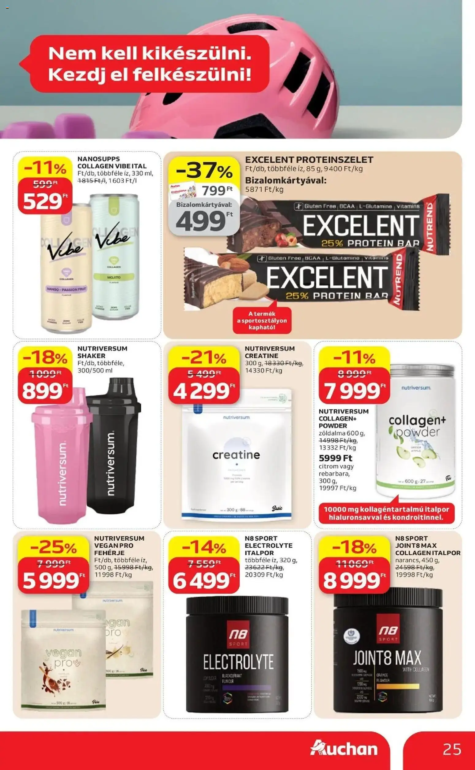 Auchan akciós ujság - amely érvényes a következő dátumtól: 09.04.2026 | Oldal: 25 | Termékek: Fehérje, Italpor, Citrom, Mangó