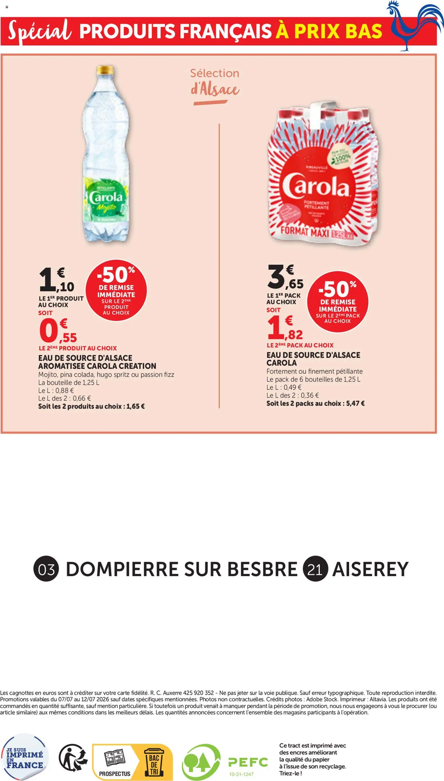 {H1} | Page: 16 | Produits: Eau de source