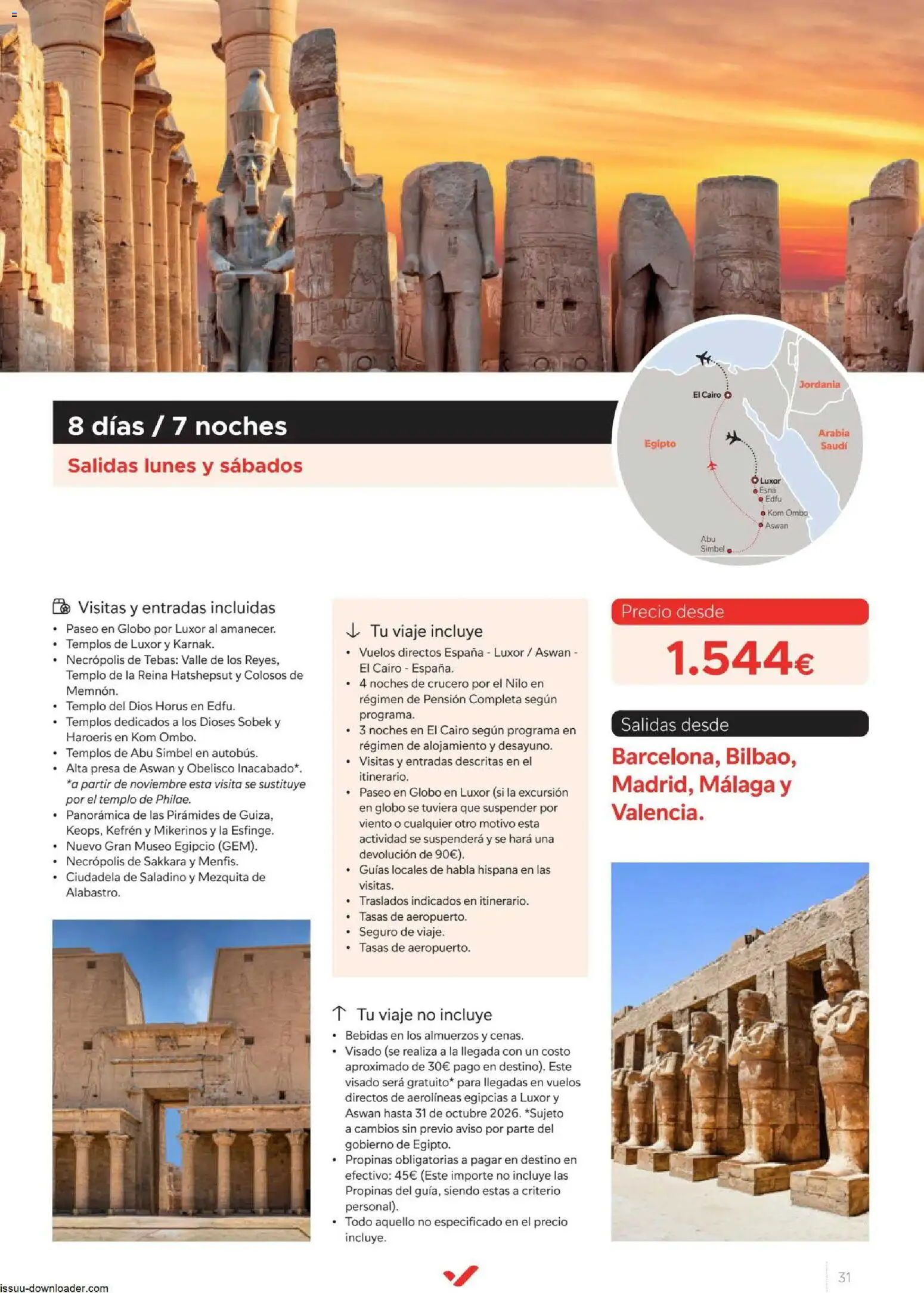 Halcón Viajes Egípto │ válido desde el 06/07/2026 | Página: 31