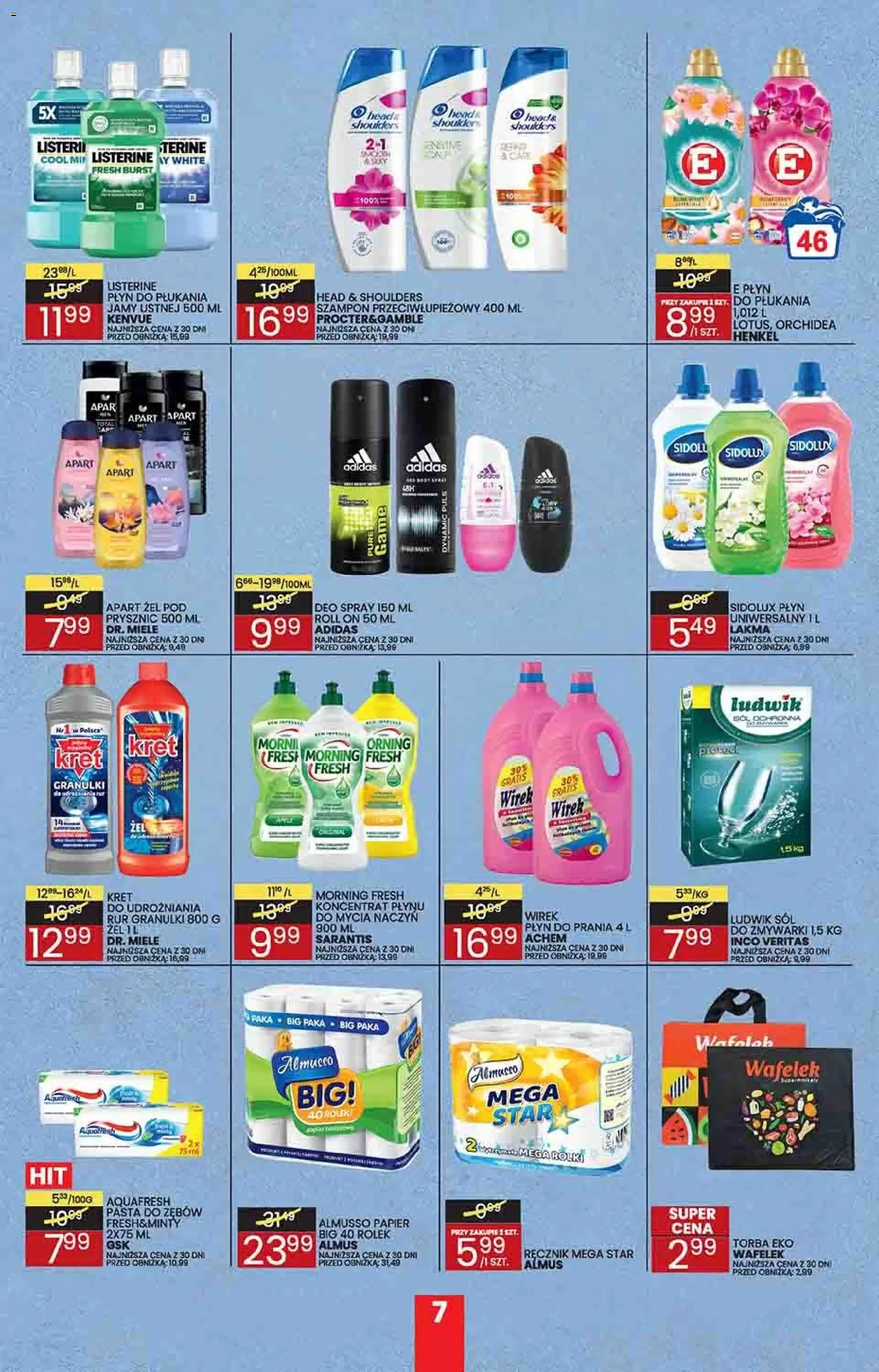 Wafelek gazetka od 29.06.2026 | Strona: 7 | Produkty: Torba, Prysznic, Szampon, Sól