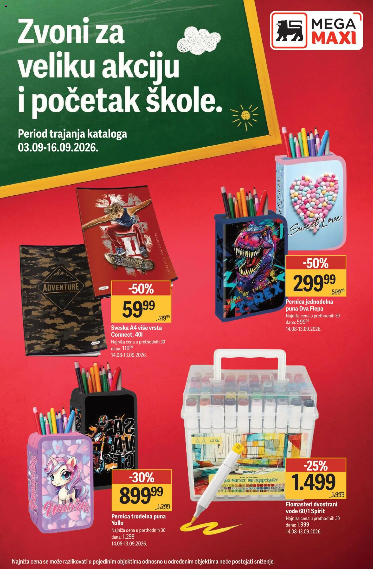 Mega Maxi katalog - važi od 03.09.2026 | Strana: 1