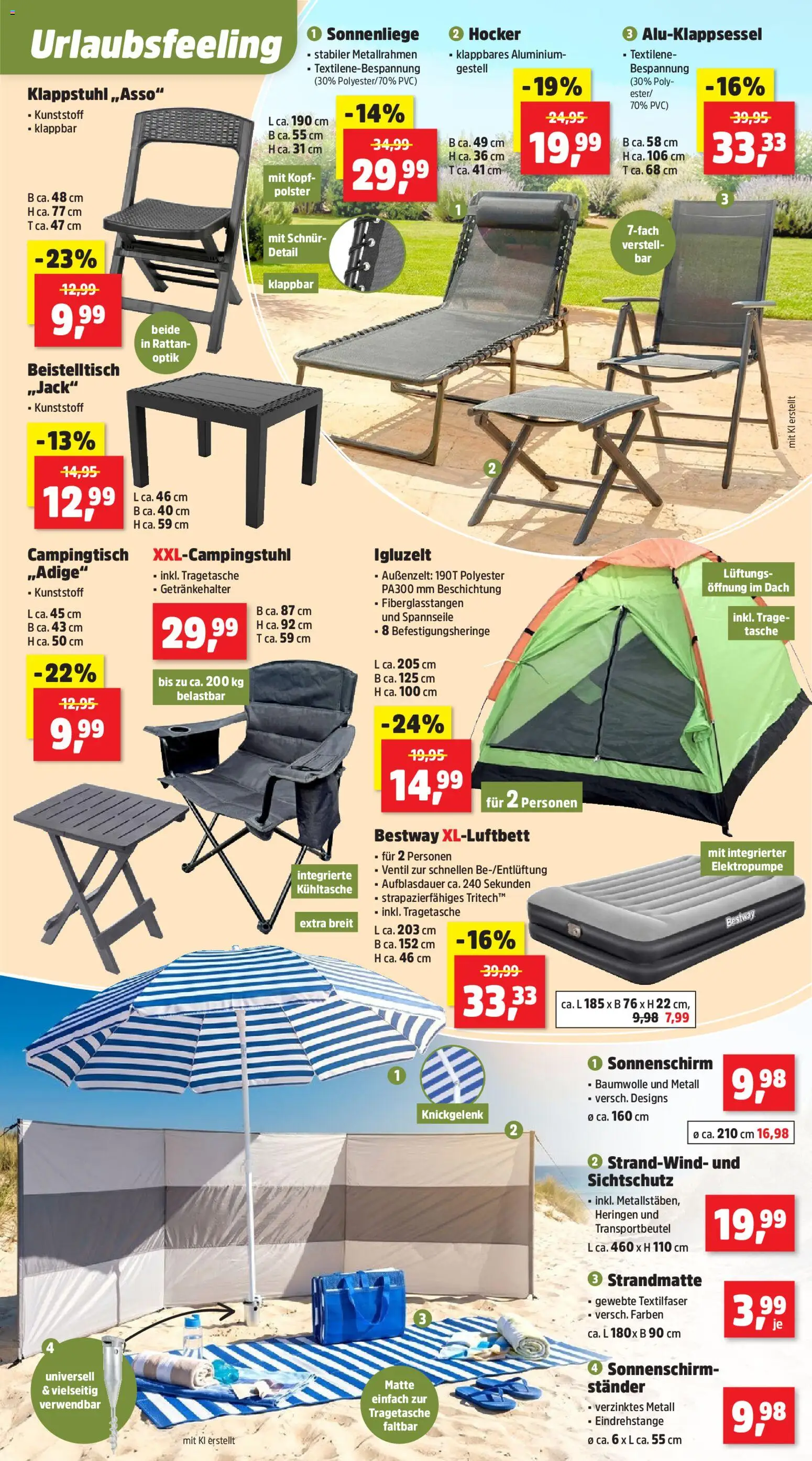 Thomas Philipps Prospekt – gültig ab 18.05.2026 | Seite: 11 | Produkte: Tasche, Hocker, Beistelltisch, Sonnenschirm