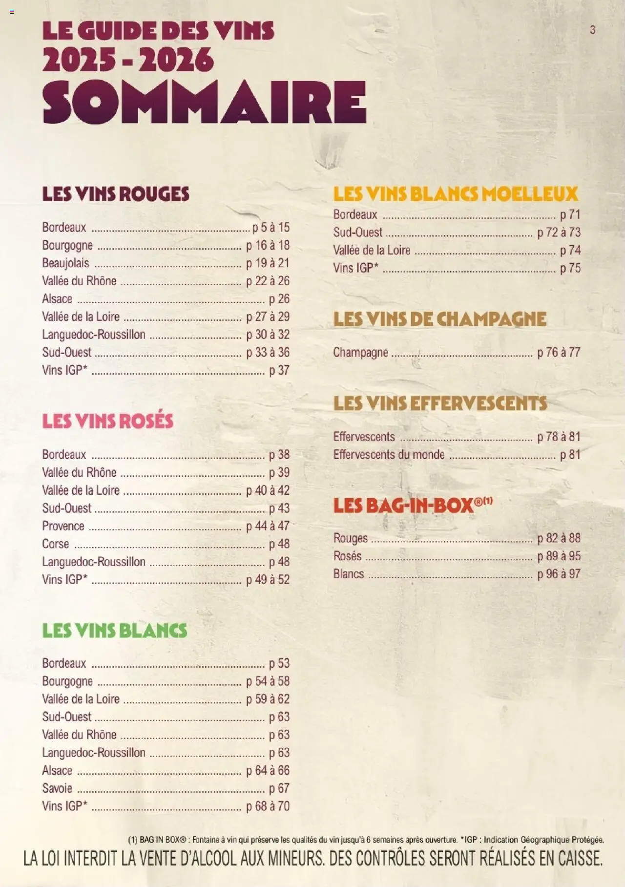 {H1} | Page: 3 | Produits: Champagne, Bourgogne, Vin