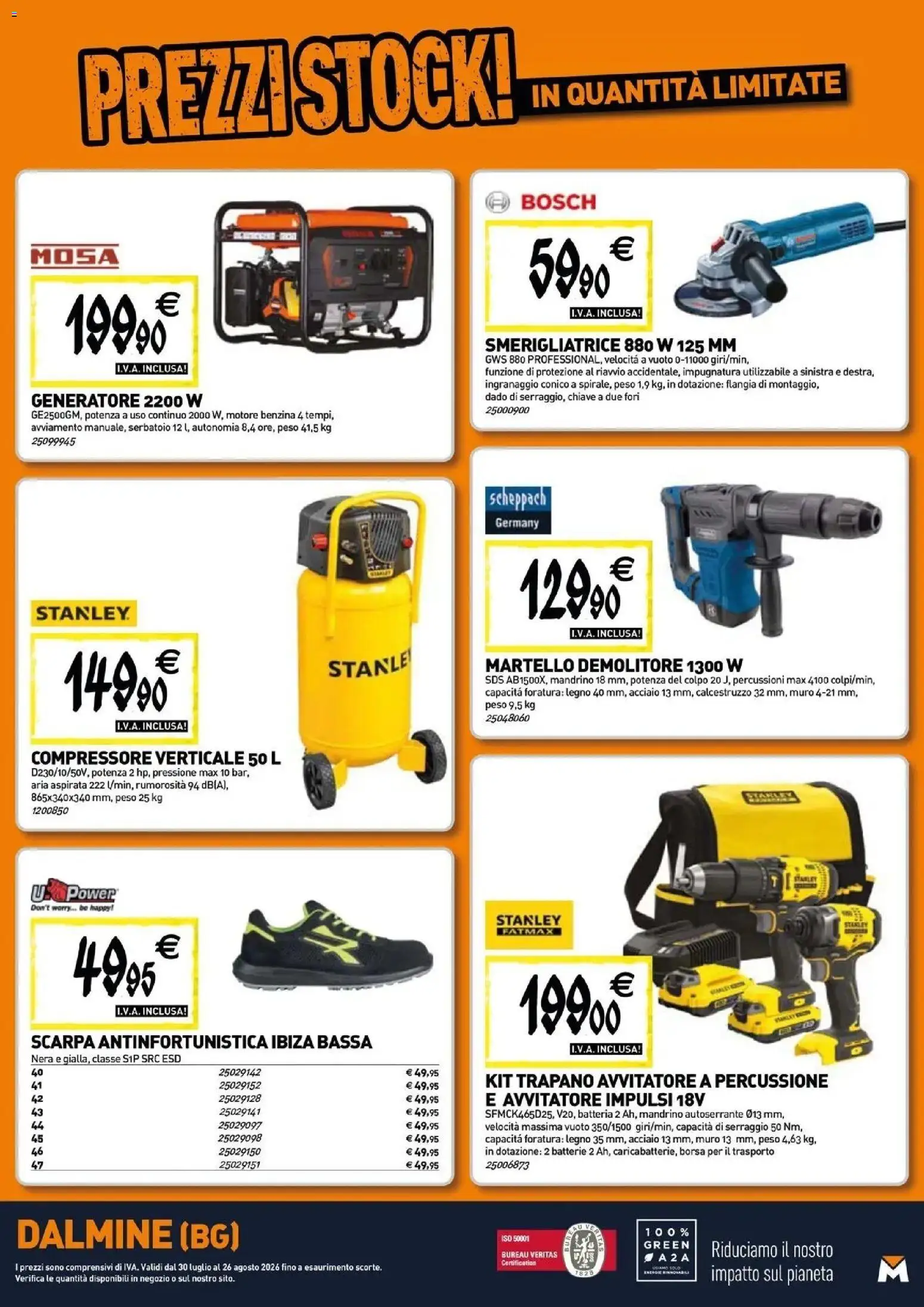 Volantino TECNOMAT del 30/07/2026 | Pagina: 18 | Prodotti: Avvitatore, Compressore, Trapano, Smerigliatrice
