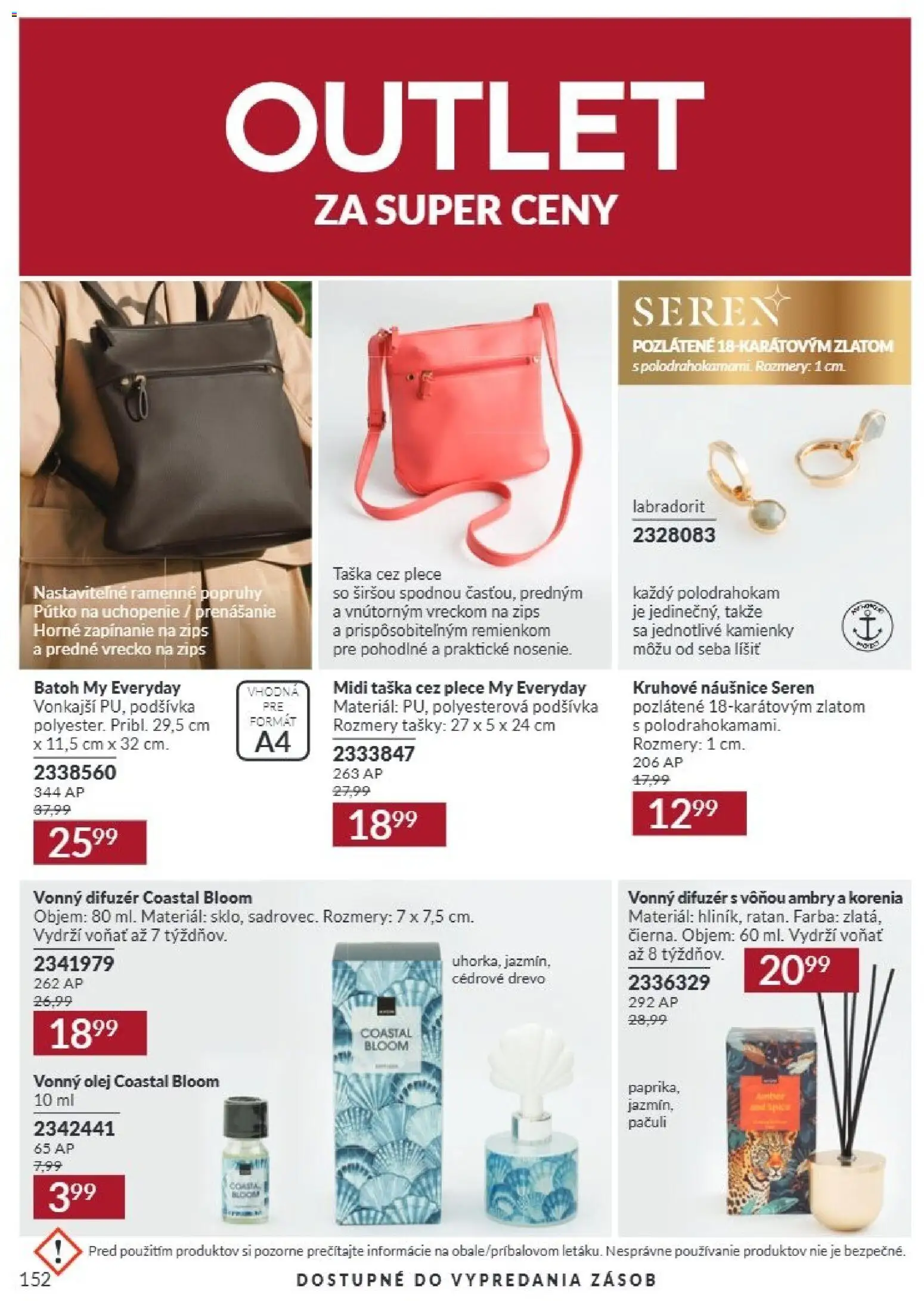 Nové Avon akcie – leták je platný od 01.09.2026 | Strana: 152 | Produkty: Difúzer, Olej, Taška