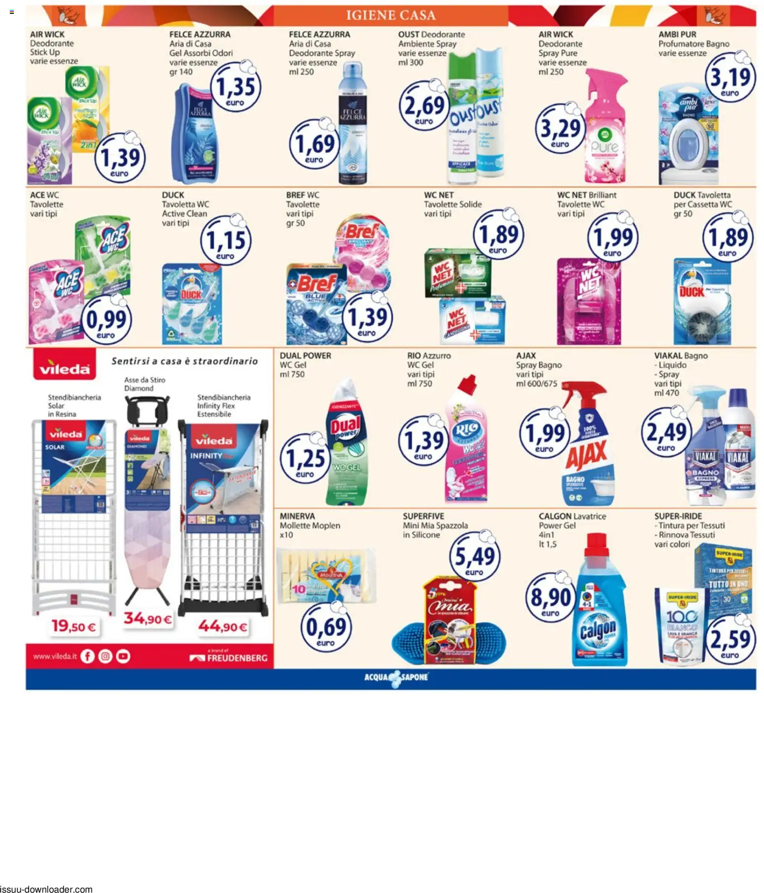 Volantino Acqua e Sapone del 29/06/2026 | Pagina: 18 | Prodotti: Spazzola, Deodorante, Silicone, WC