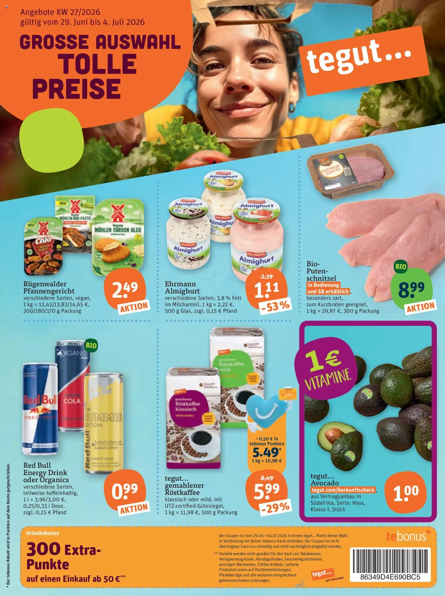 Tegut Prospekt | 29.06.2026 | Wie erhält man einen begrenzten Rabatt? | Deutschland