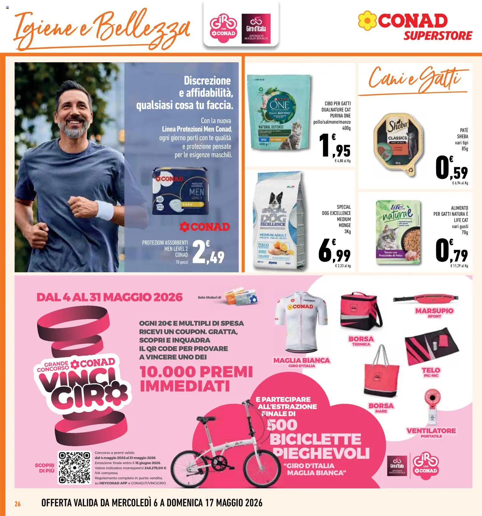 Volantino Conad del 06.05.2026 | Pagina: 26 | Prodotti: Paté, Ventilatore, Tè, Borsa