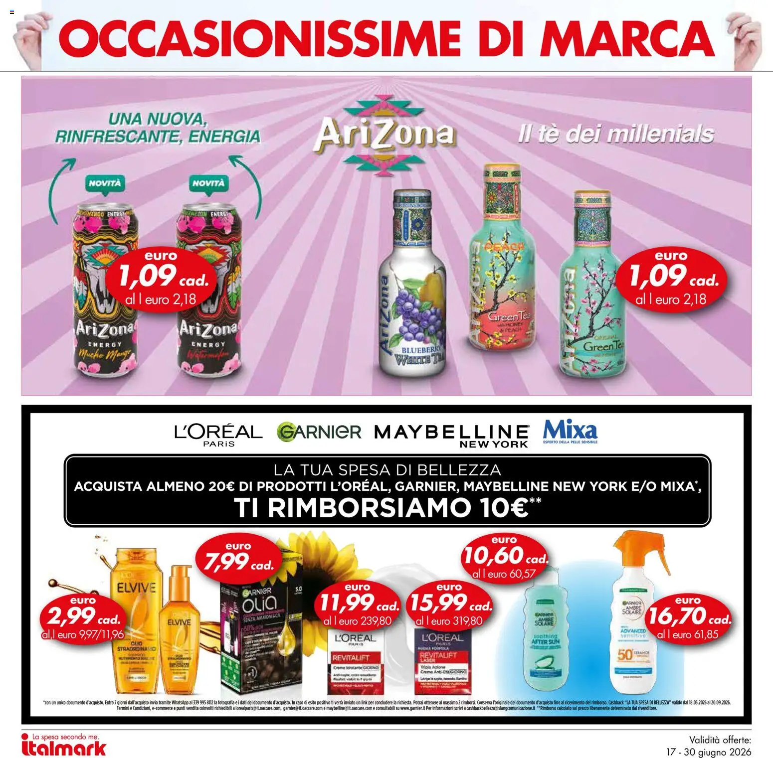 Volantino Italmark del 17.06.2026 | Pagina: 12 | Prodotti: Crema, Tè