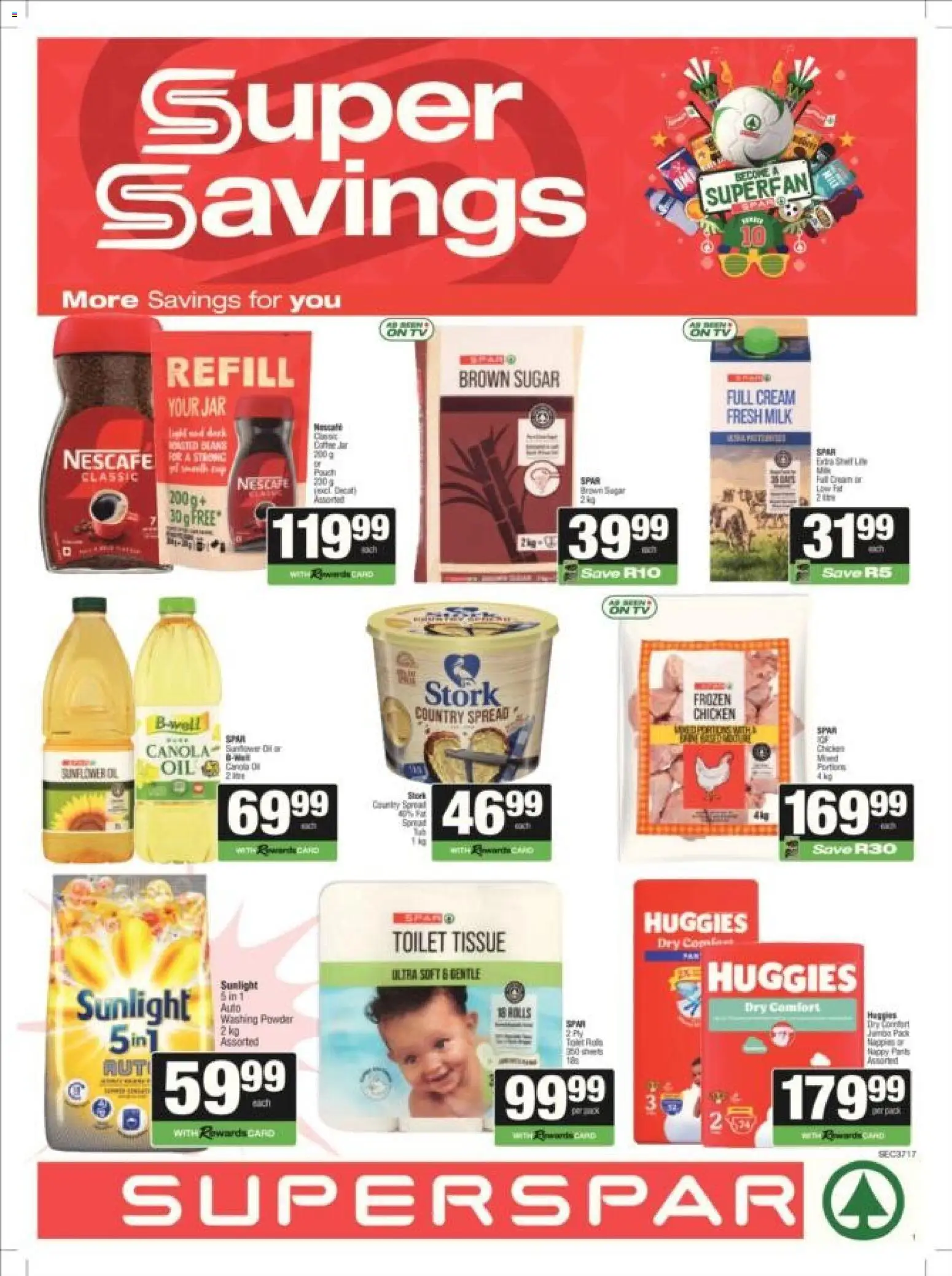 New Superspar catalogue – valid from 08.06.2026 | Page: 3 | Products: Milk, Chicken, Powder, Sugar