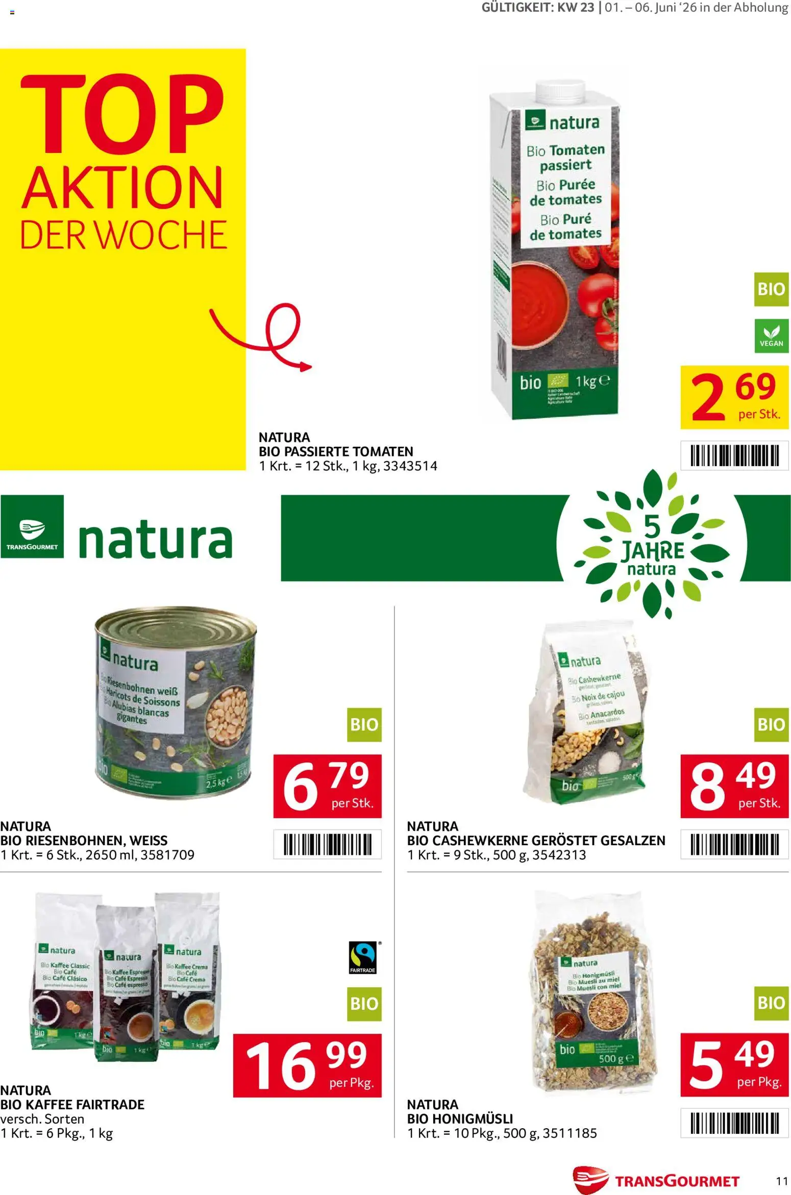 Transgourmet Flugblatt gültig ab 01.06.2026 | Seite: 11