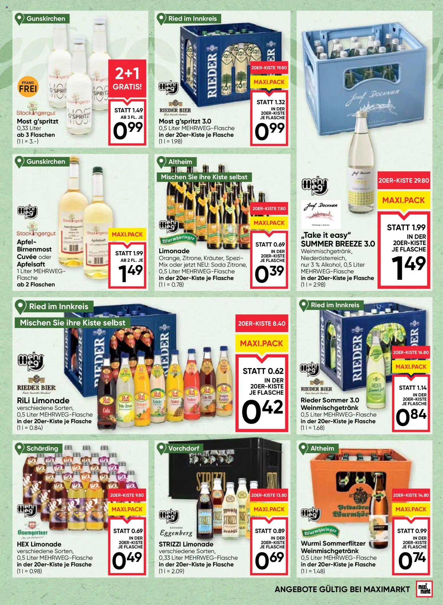 Maximarkt - Das Beste aus Österreich gültig ab 03.06.2026 | Seite: 7 | Produkte: Planche de surf, Bier, Äpfel