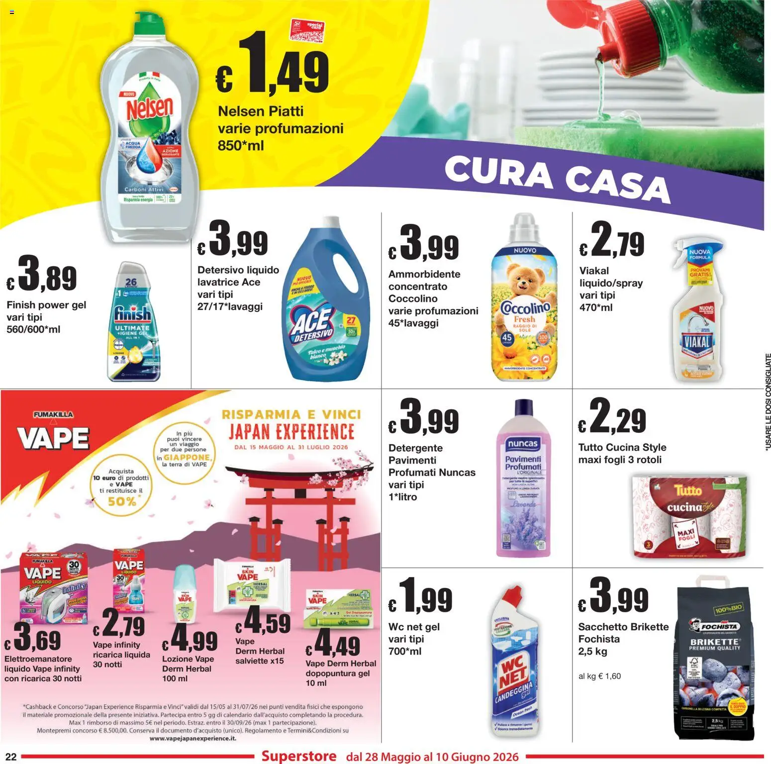 Volantino Sì con Te del 28.05.2026 | Pagina: 22 | Prodotti: Ammorbidente, Lavanda, WC, Terra