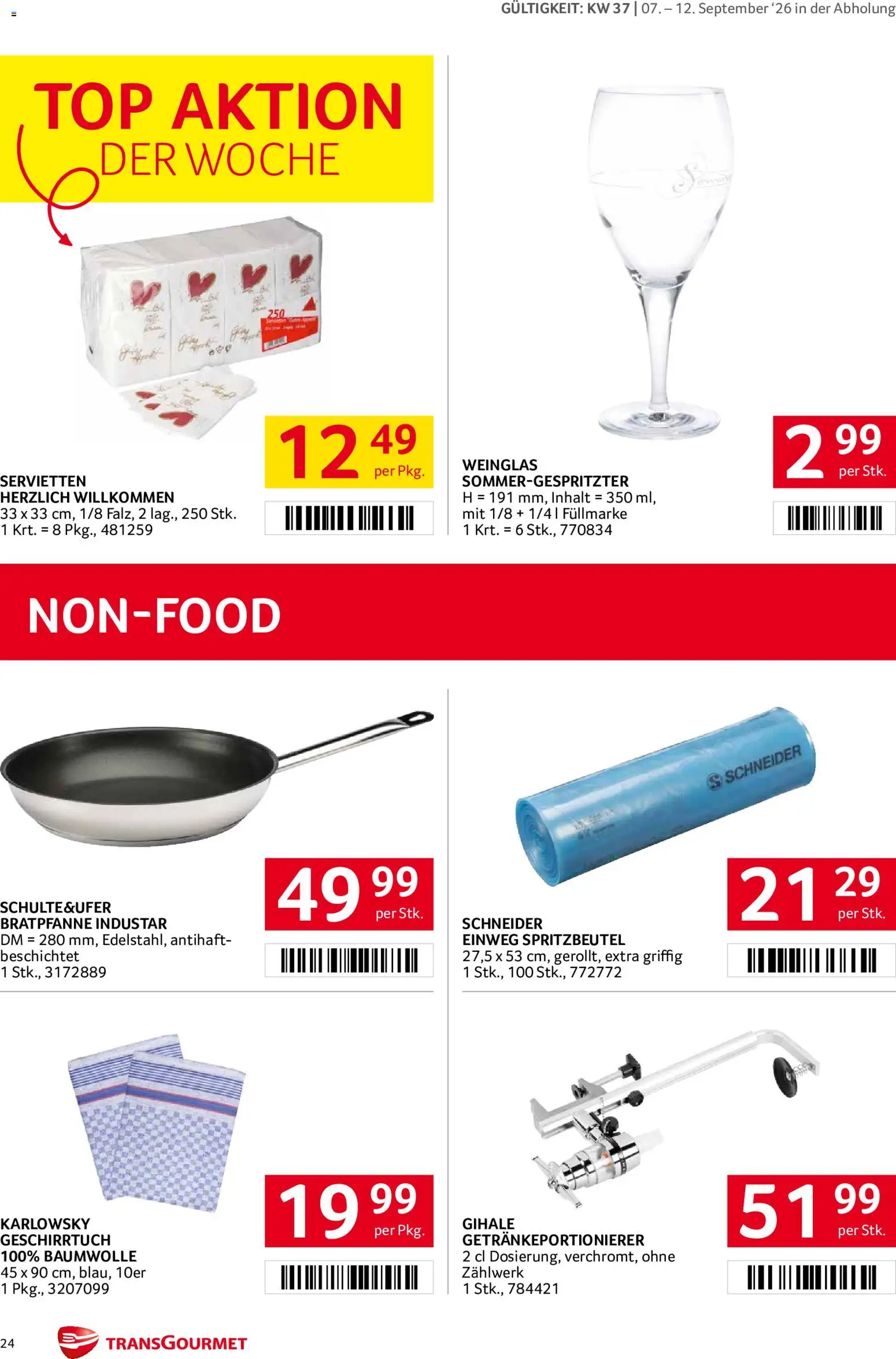 Transgourmet Flugblatt gültig ab 07.09.2026 | Seite: 24