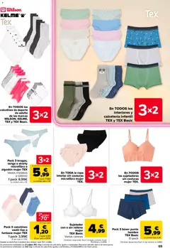 Vista previa Pack 3 calcetines vestir liso o fantasía mujer TEX, Pack de 3 calcetines de vestir lisos o de fantasía para mujer de la marca TEX. válido desde el 26/08/2026 | Página: 83 | Productos: Ropa interior, Bragas, Boxers, Calcetines