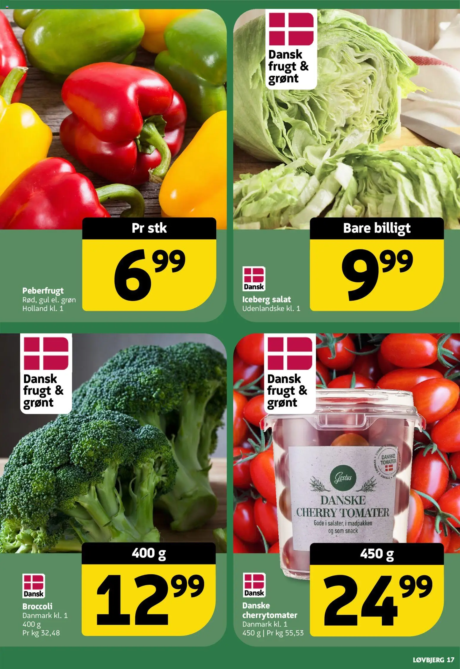 Løvbjerg tilbudsavis – gyldig fra 17/07/2026 | Side: 17 | Produkter: Salat, Broccoli, Cherry, Søm