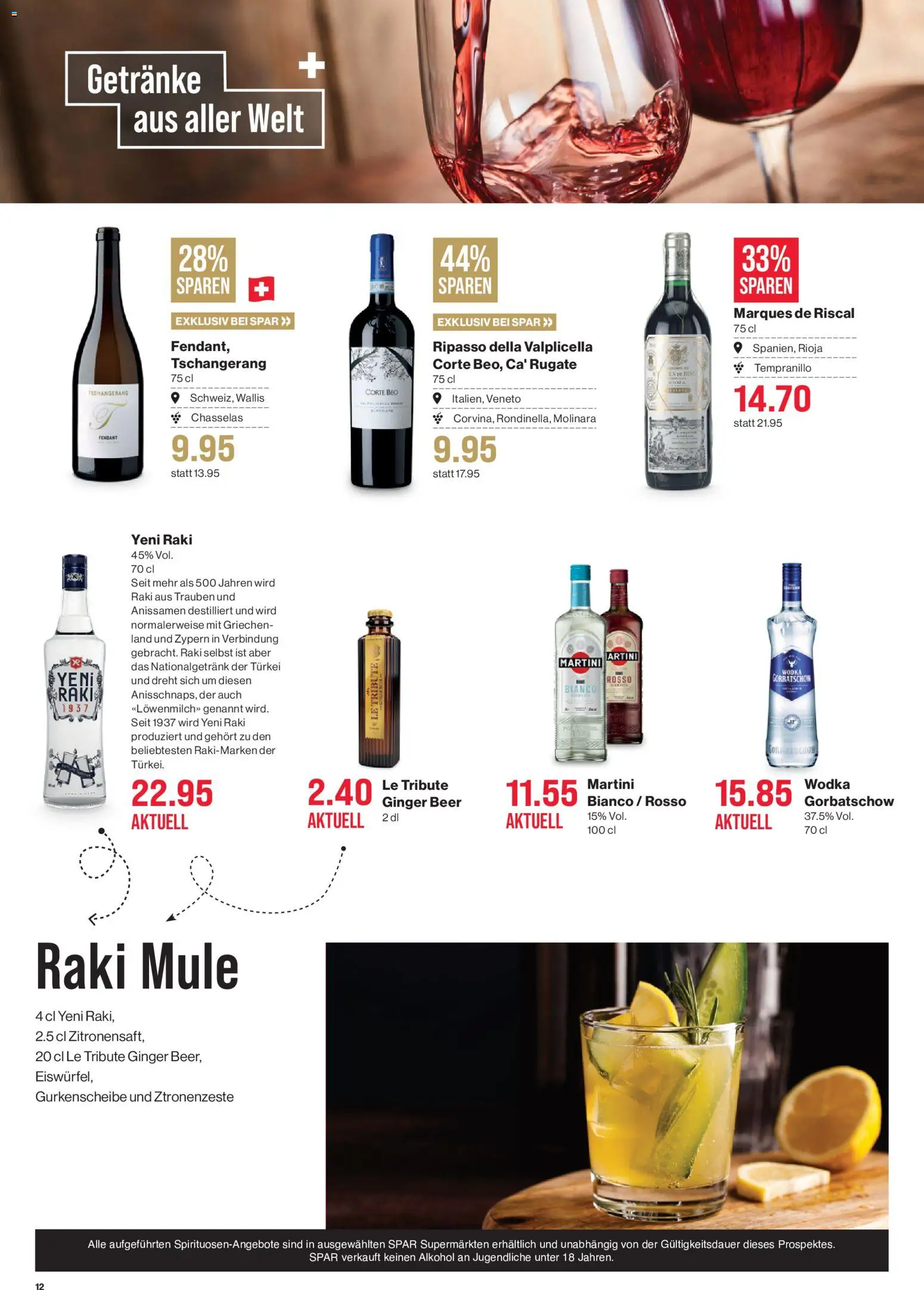 SPAR - SPAR Handels AG – gültig ab 16.07.2026 | Seite: 12 | Produkte: Wodka