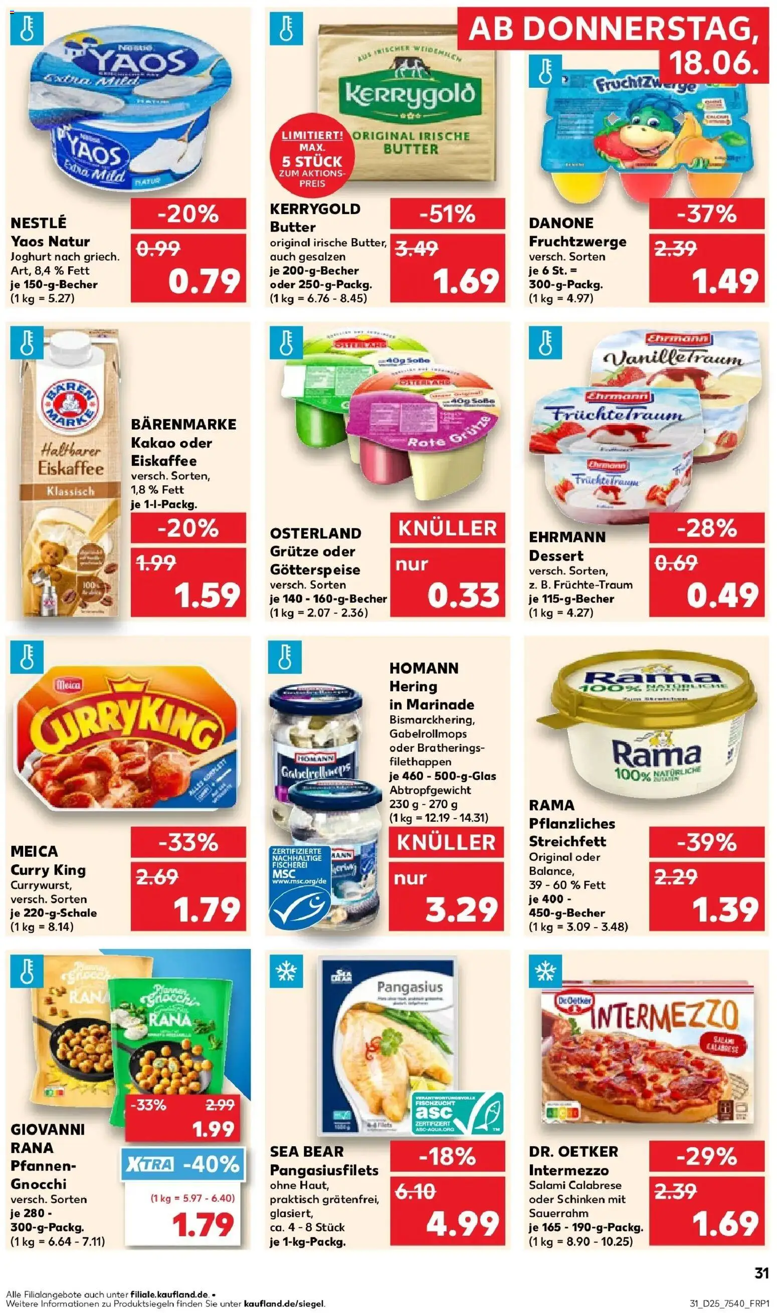 Kaufland Prospekt Berlin – gültig ab 15.06.2026 | Seite: 40 | Produkte: Butter, Joghurt, Fruchtzwerge, Kerrygold butter