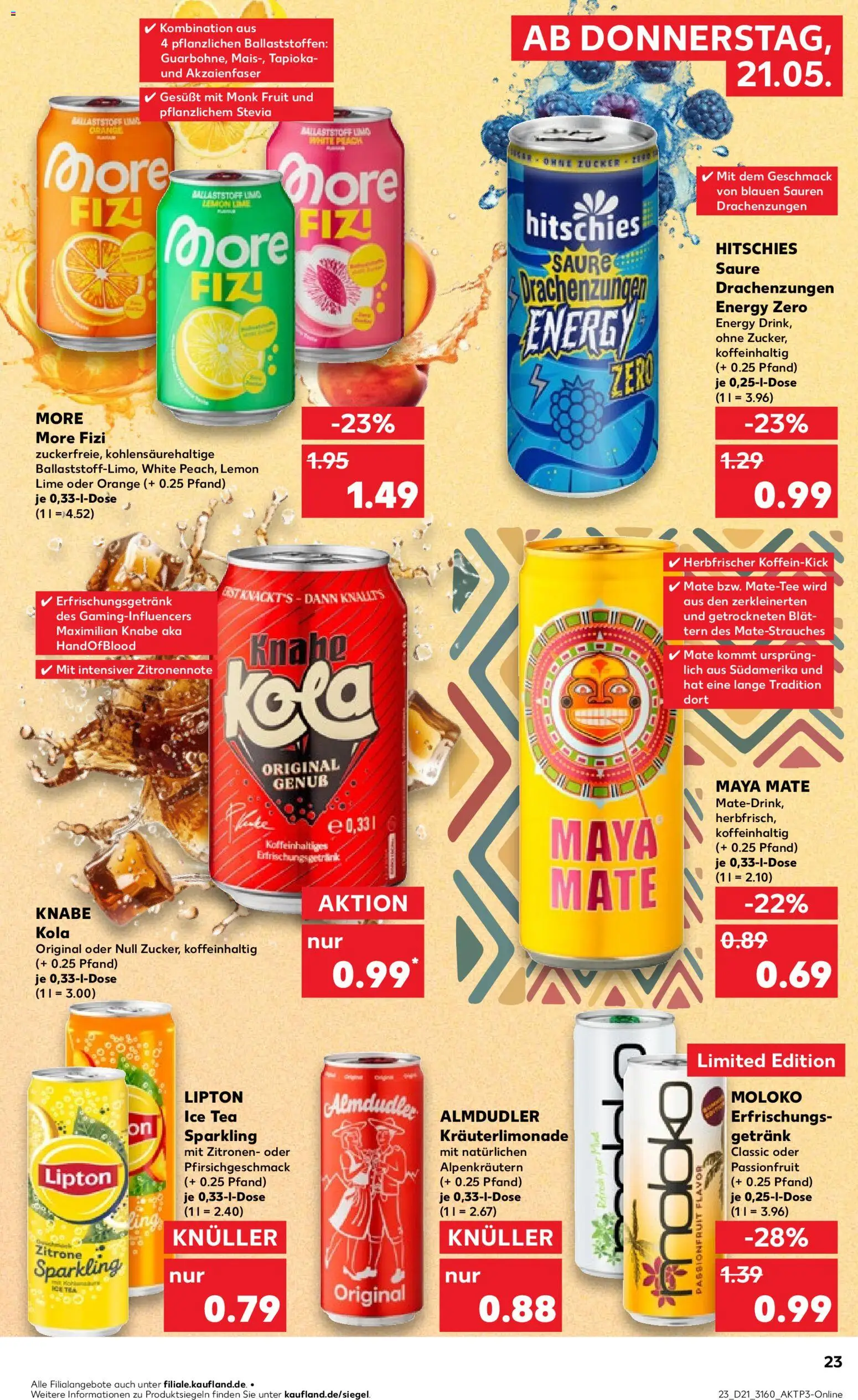 Kaufland Prospekt Berlin	 – gültig ab 21.05.2026 | Seite: 23 | Produkte: Cola, Energy, Zitrone, Zitronen