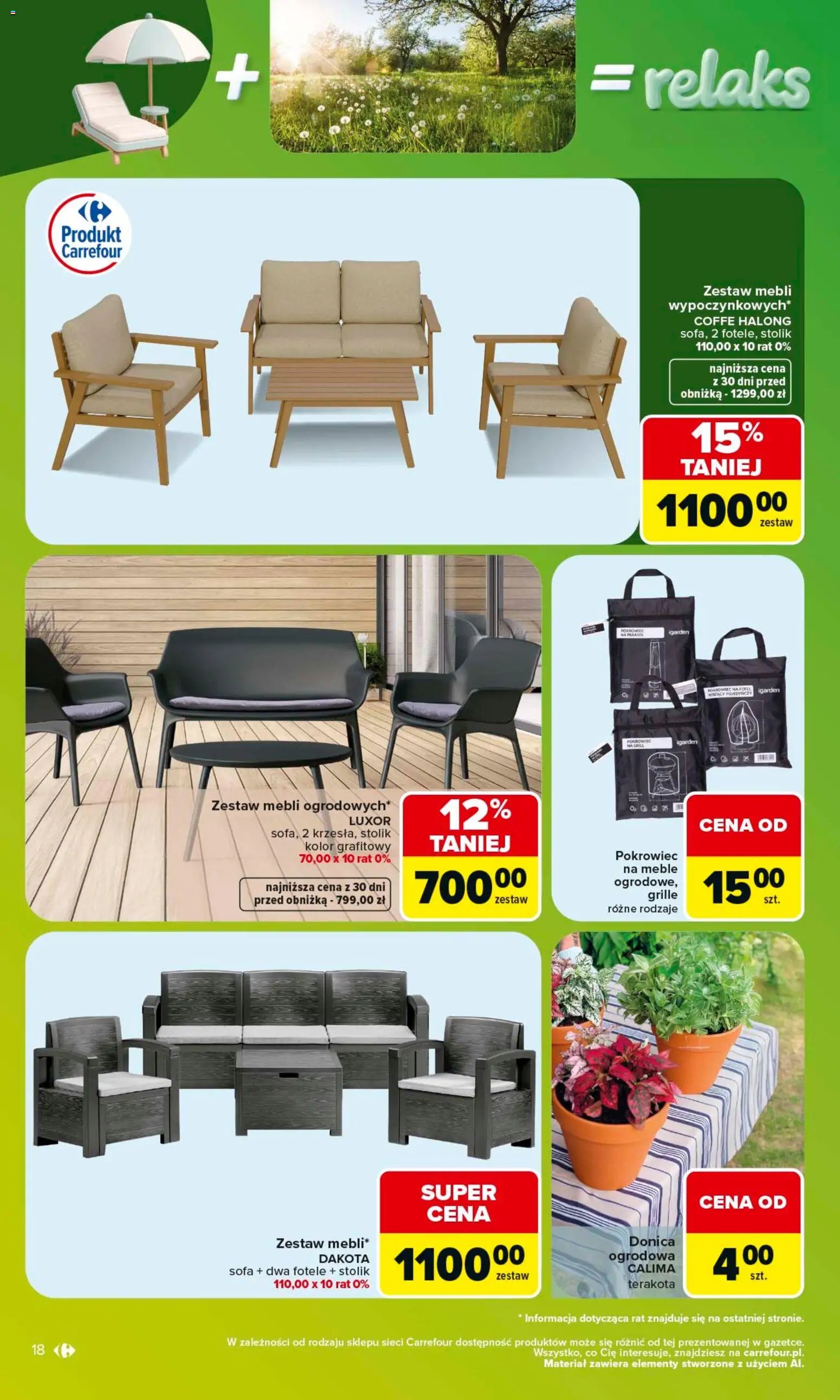 Carrefour gazetka - W sumie same okazje od 08.06.2026 | Strona: 18 | Produkty: Sofa