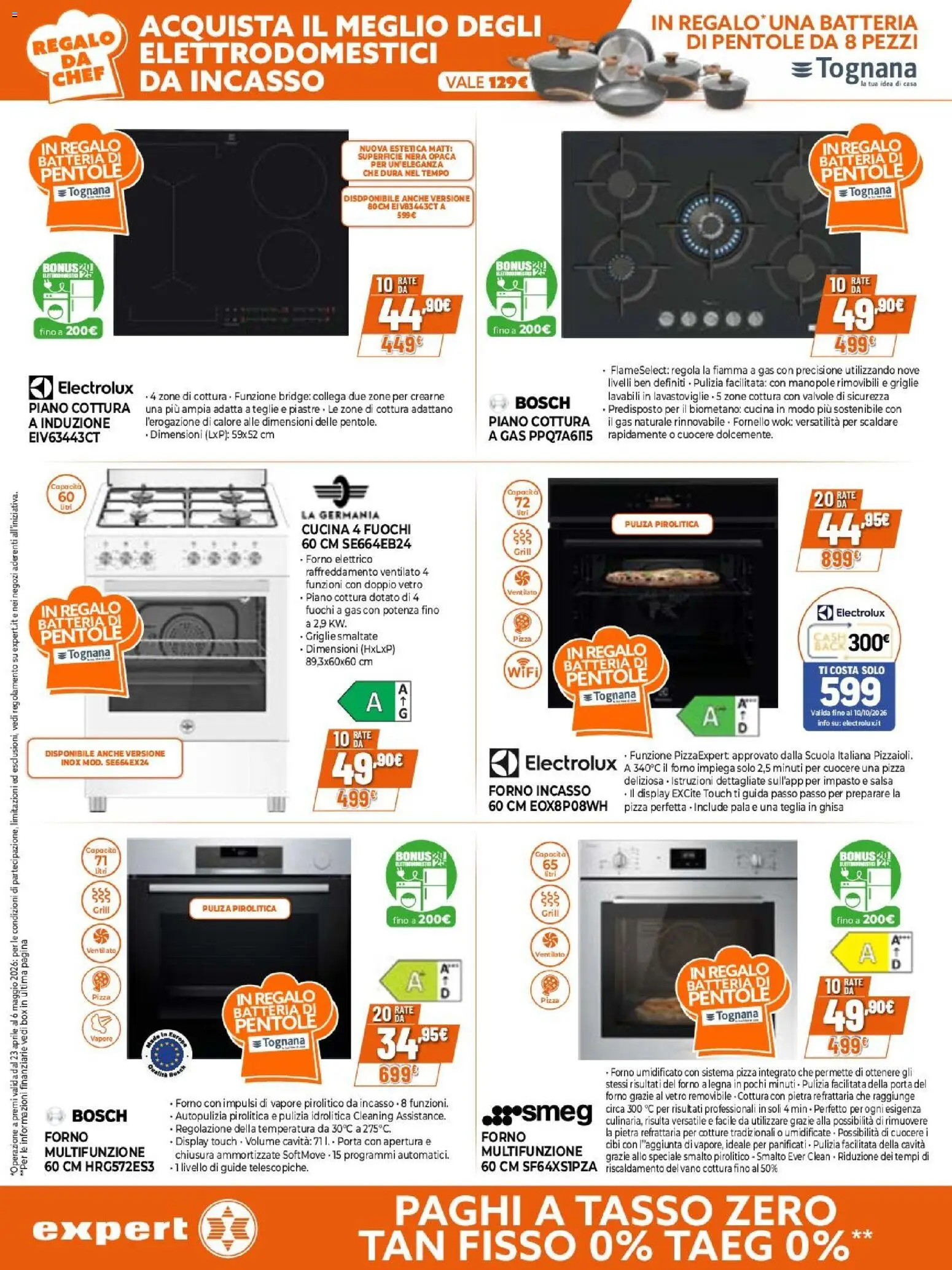 Volantino Expert del 23.04.2026 | Pagina: 4 | Prodotti: Il forno, Fornello, Batteria, Forno elettrico
