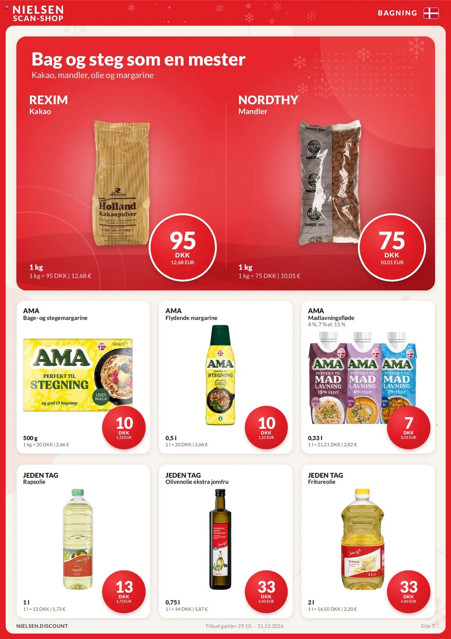 Nielsen Discount tilbudsavis – gyldig fra 29/10/2026 | Side: 7 | Produkter: Olie, Kakao, Søm, Kakaopulver
