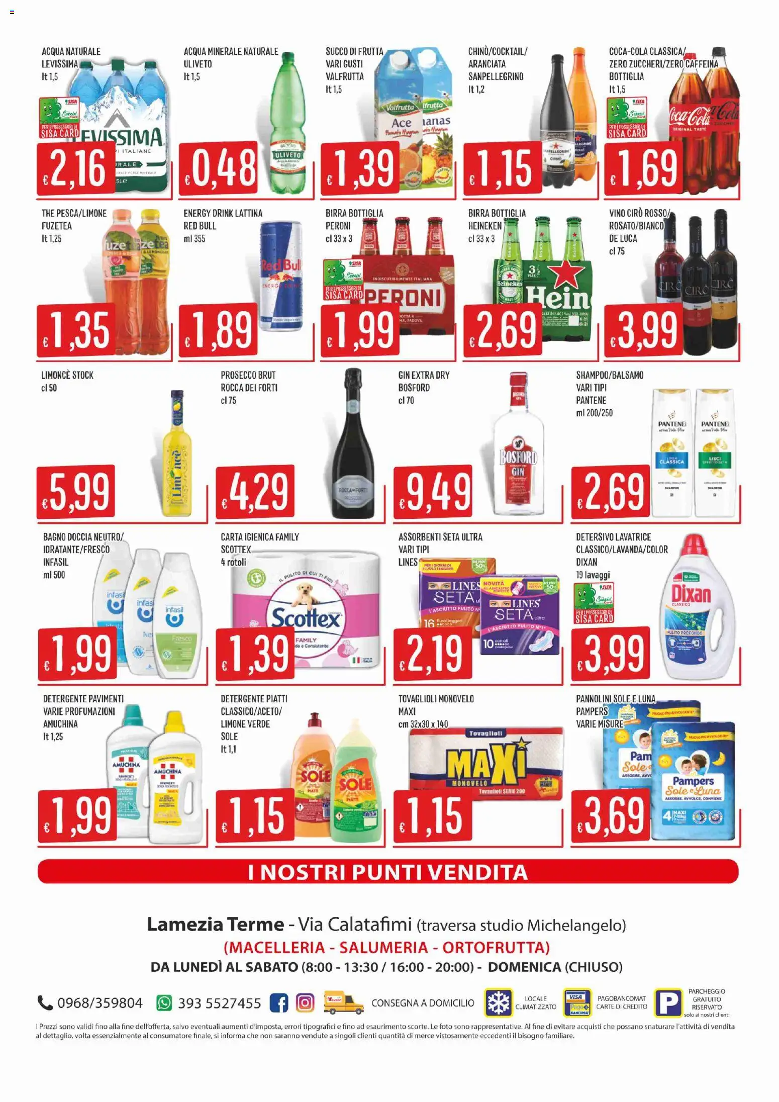 Volantino SISA del 09/07/2026 | Pagina: 4 | Prodotti: Birra, Detergente, Heineken, Coca Cola