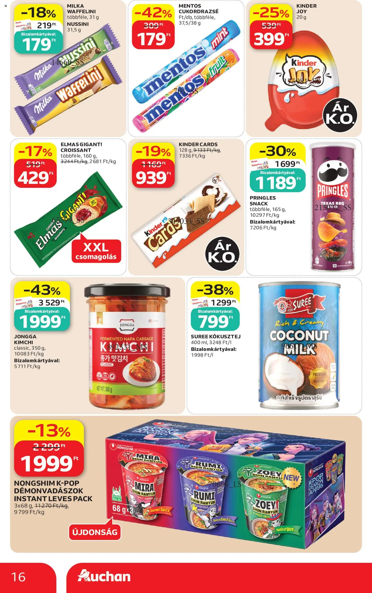 Auchan akciós ujság - amely érvényes a következő dátumtól: 2026.08.21. | Oldal: 16