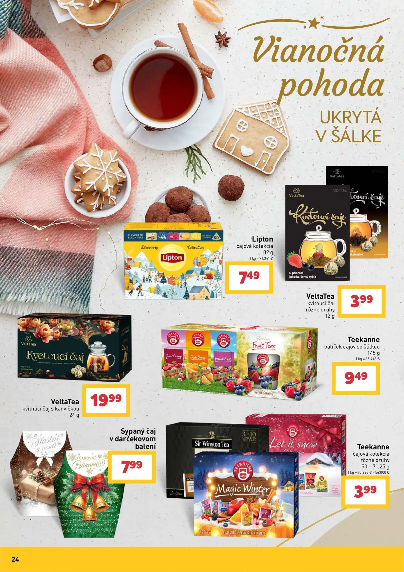 Nové Billa akcie – leták je platný od 14.10.2026 | Strana: 24 | Produkty: Čaj, Teekanne