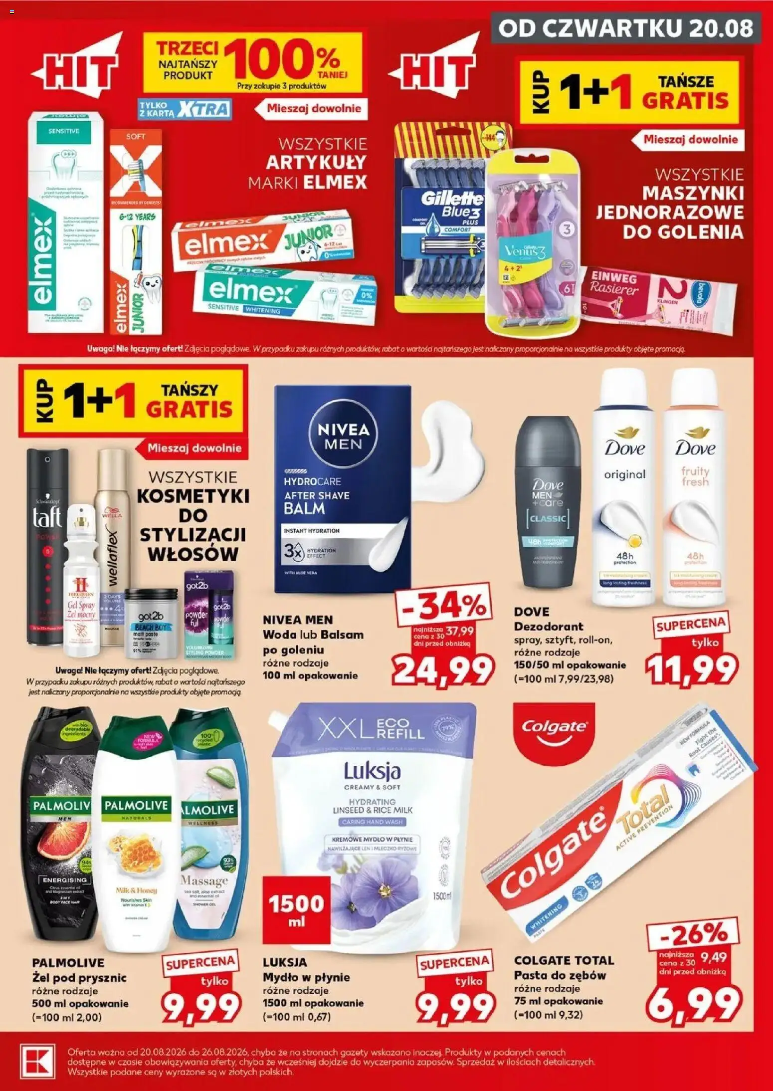 Kaufland gazetka - Super Sobota od 22.08.2026 - od jutra PDF | Strona: 21 | Produkty: Kremowe mydło w płynie, Mydło w płynie, Pasta do zębów dla dzieci, Mydło
