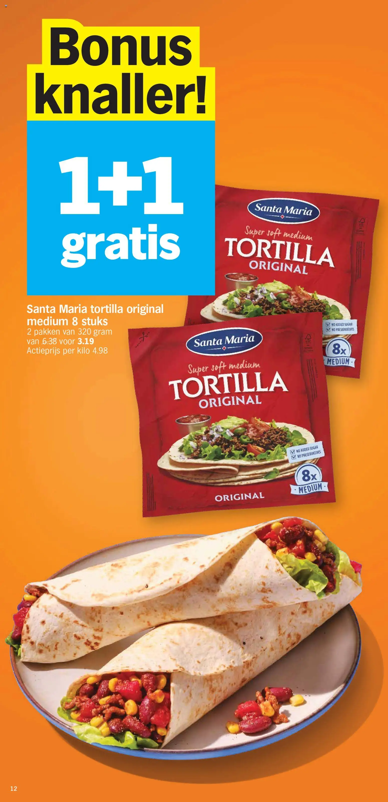 {H1} | Pagina: 12 | Producten: Tortilla