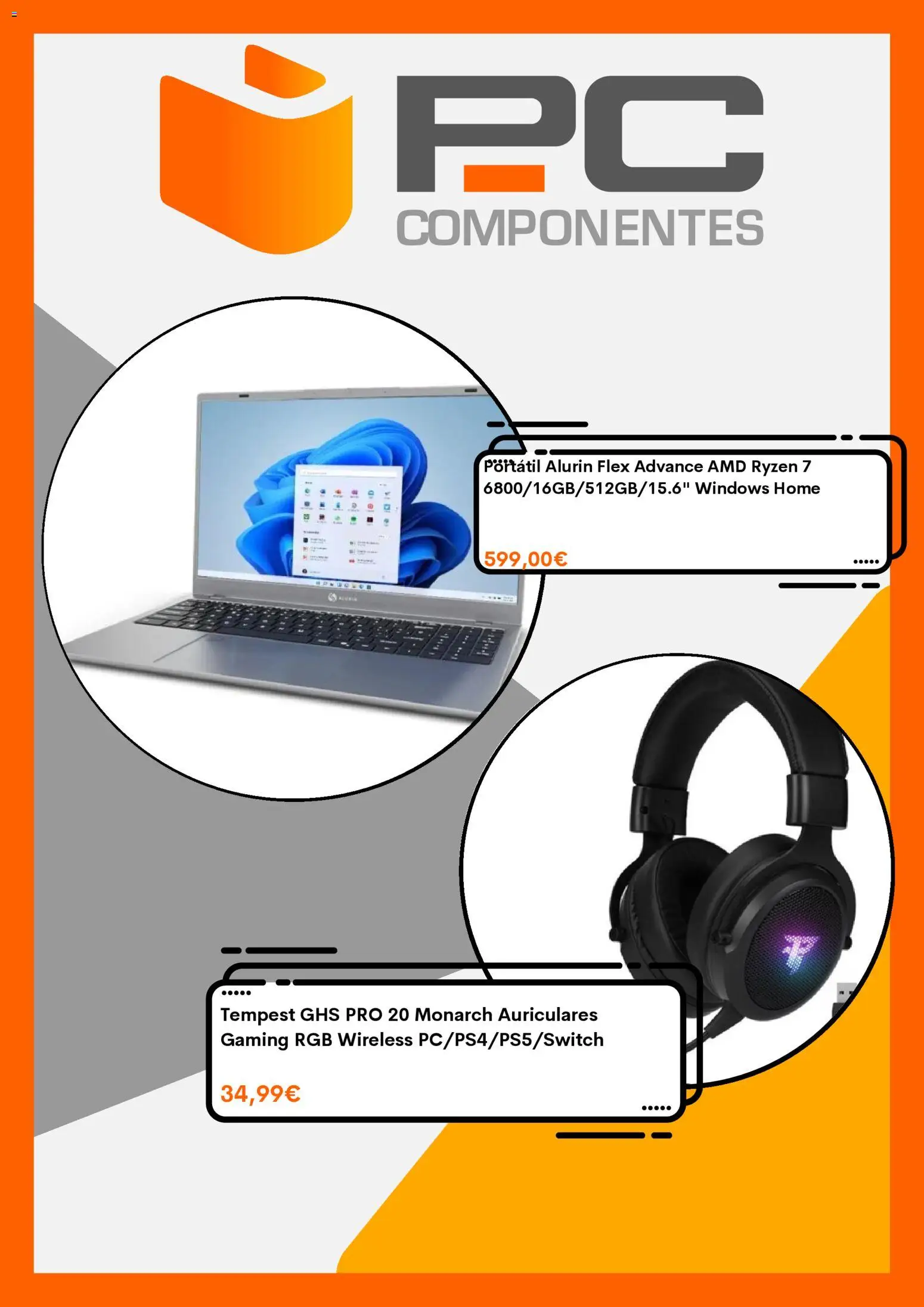PC Componentes folleto │ válido desde el 07/10/2026 | Página: 3 | Productos: Portátil, Auriculares