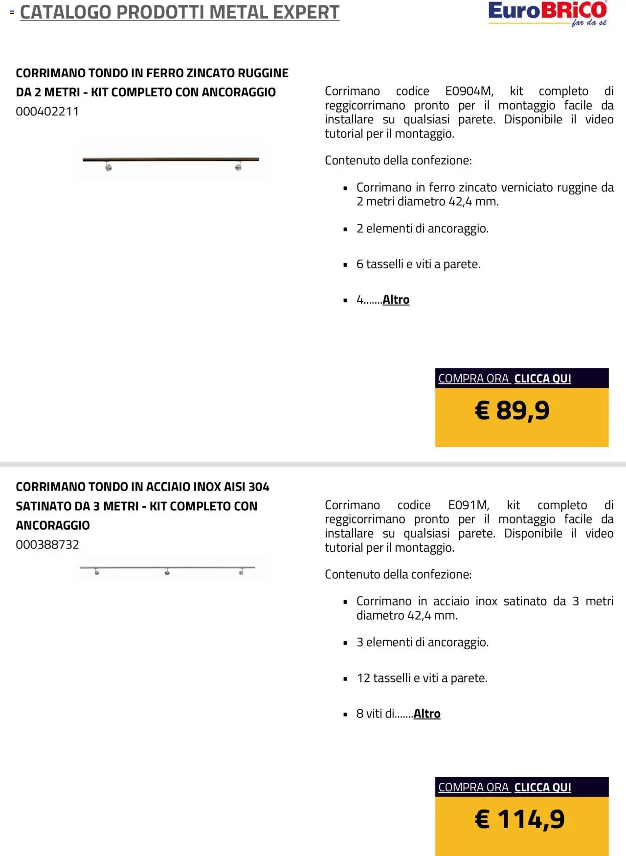 Volantino Eurobrico del 23.07.2025 | Pagina: 3 | Prodotti: Video