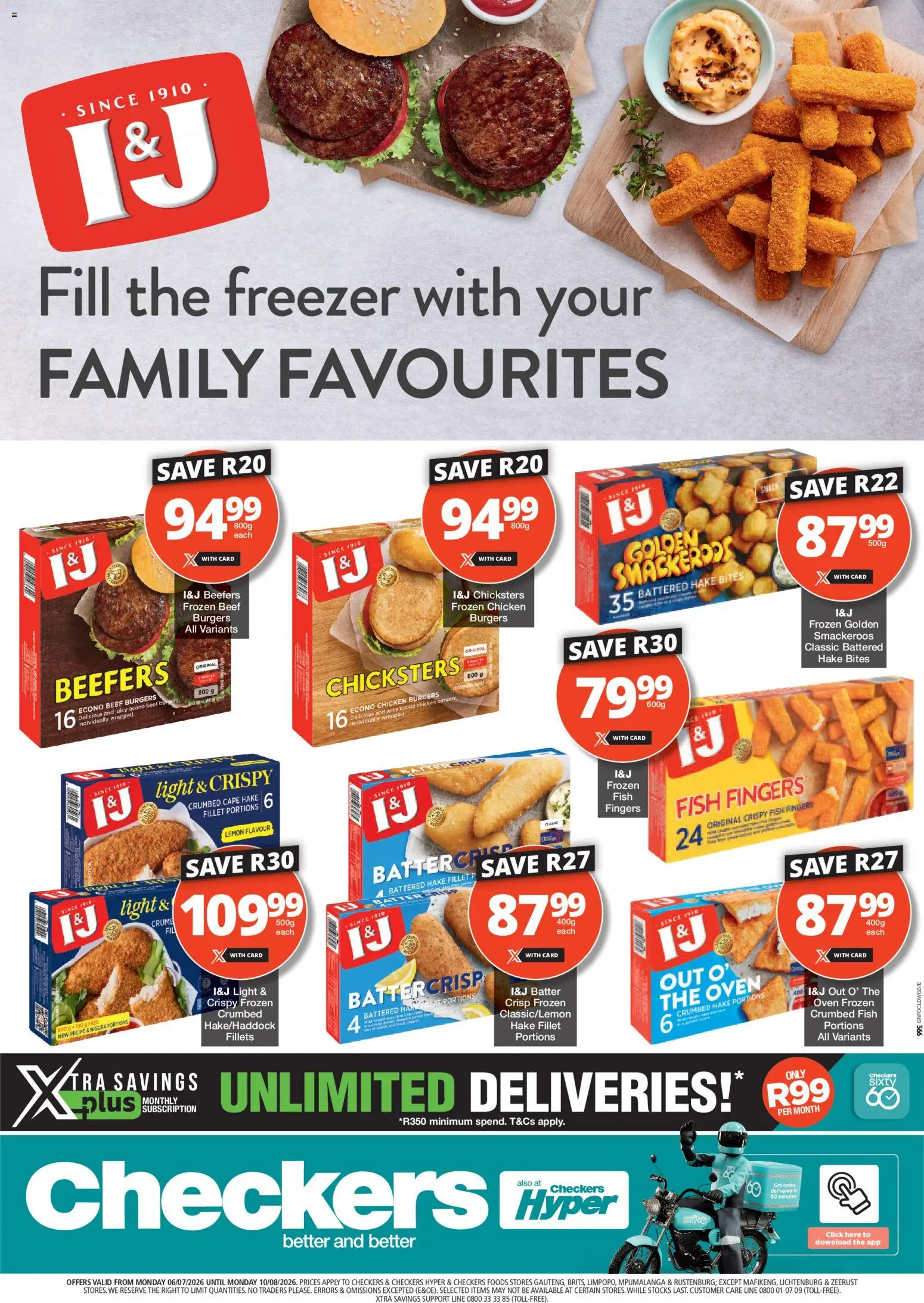 New Checkers catalogue – valid from 06/07/2026 | Page: 1 | Products: Freezer, Chicken, Beef, Lemon