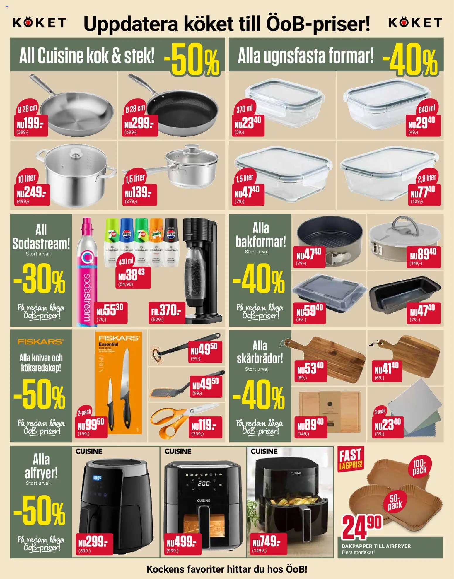 ÖoB reklamblad aktuell från 08.06.2026 | Sida: 5 | Produkter: Airfryer, Sodastream