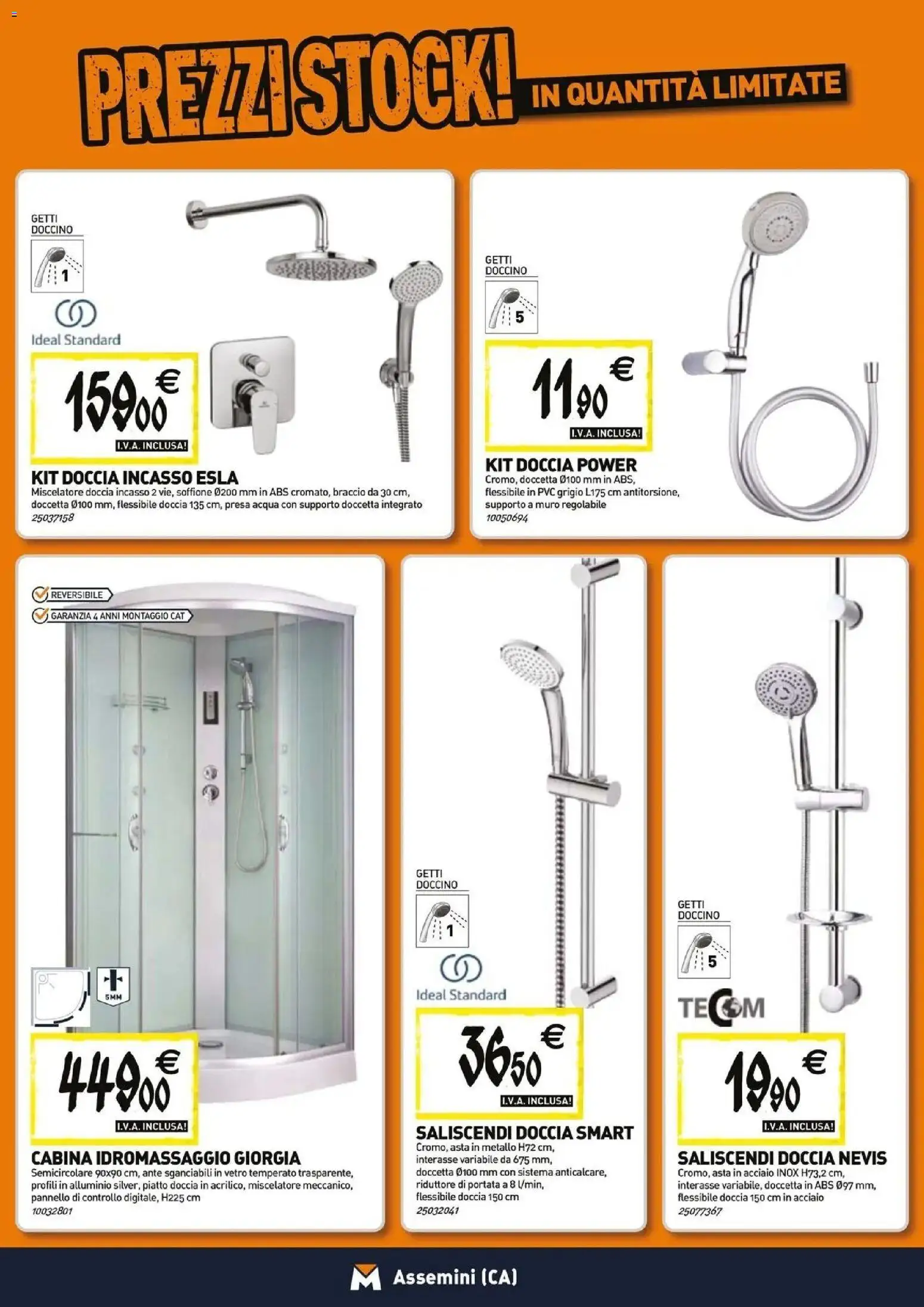 Volantino TECNOMAT del 23.04.2026 | Pagina: 3 | Prodotti: Acqua, Miscelatore, Alluminio, Doccia