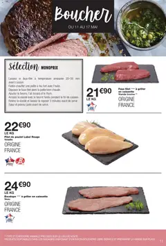 Monoprix - Prévisualisation de Monoprix catalogue valide à partir de 05.05.2026 | Page: 11 | Produits: Poêle, Volaille, Viande, Viande bovine