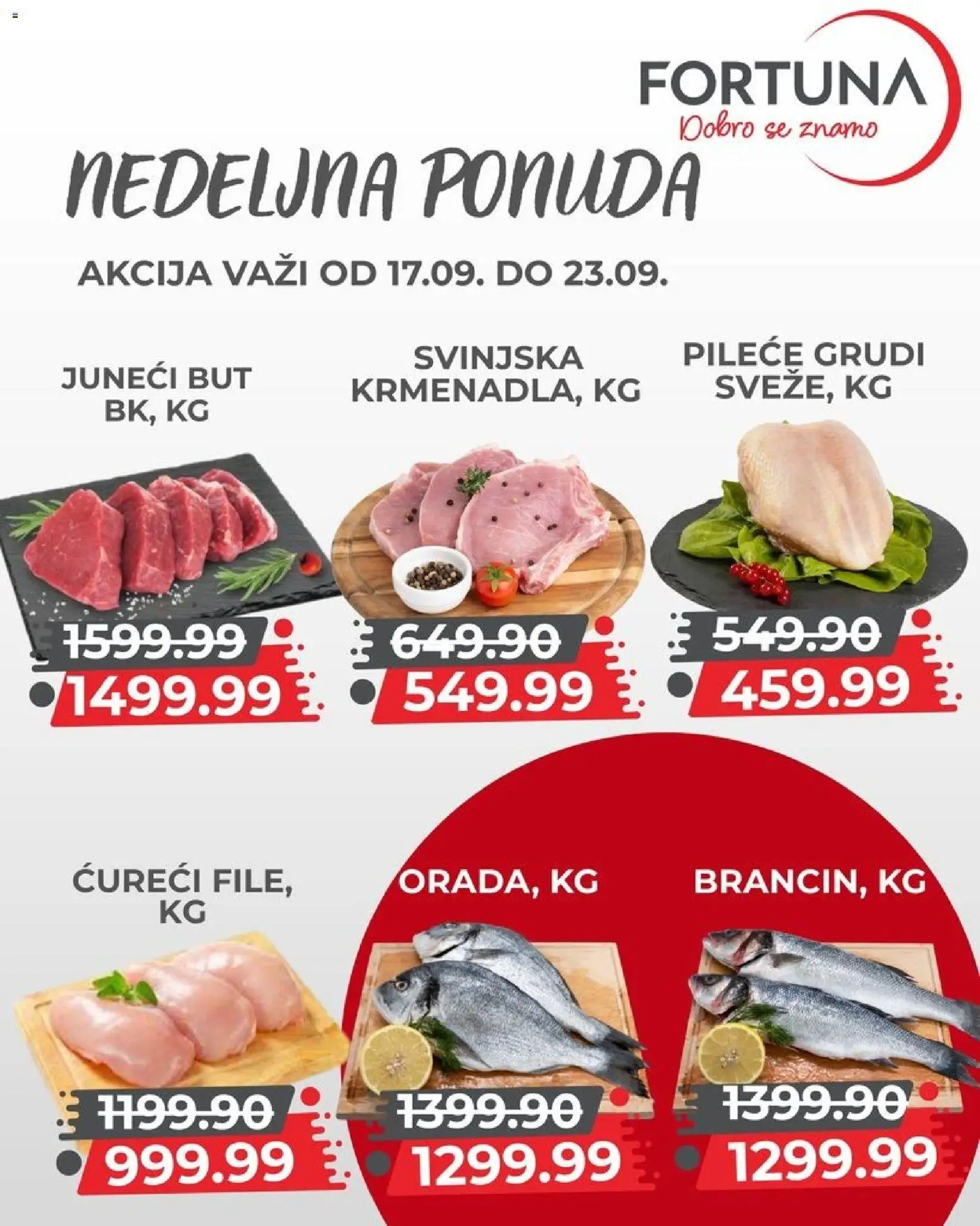 Fortuna Market katalog - važi od 17.09.2026 | Strana: 2 | Proizvode: Juneći but, Pileće grudi