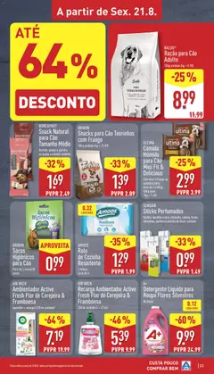 Pré-visualização Snacks para Cão Tenrinhos com Frango, 100 g unidade (kg = 13,90) válido de 17/08/2026 | Página: 23